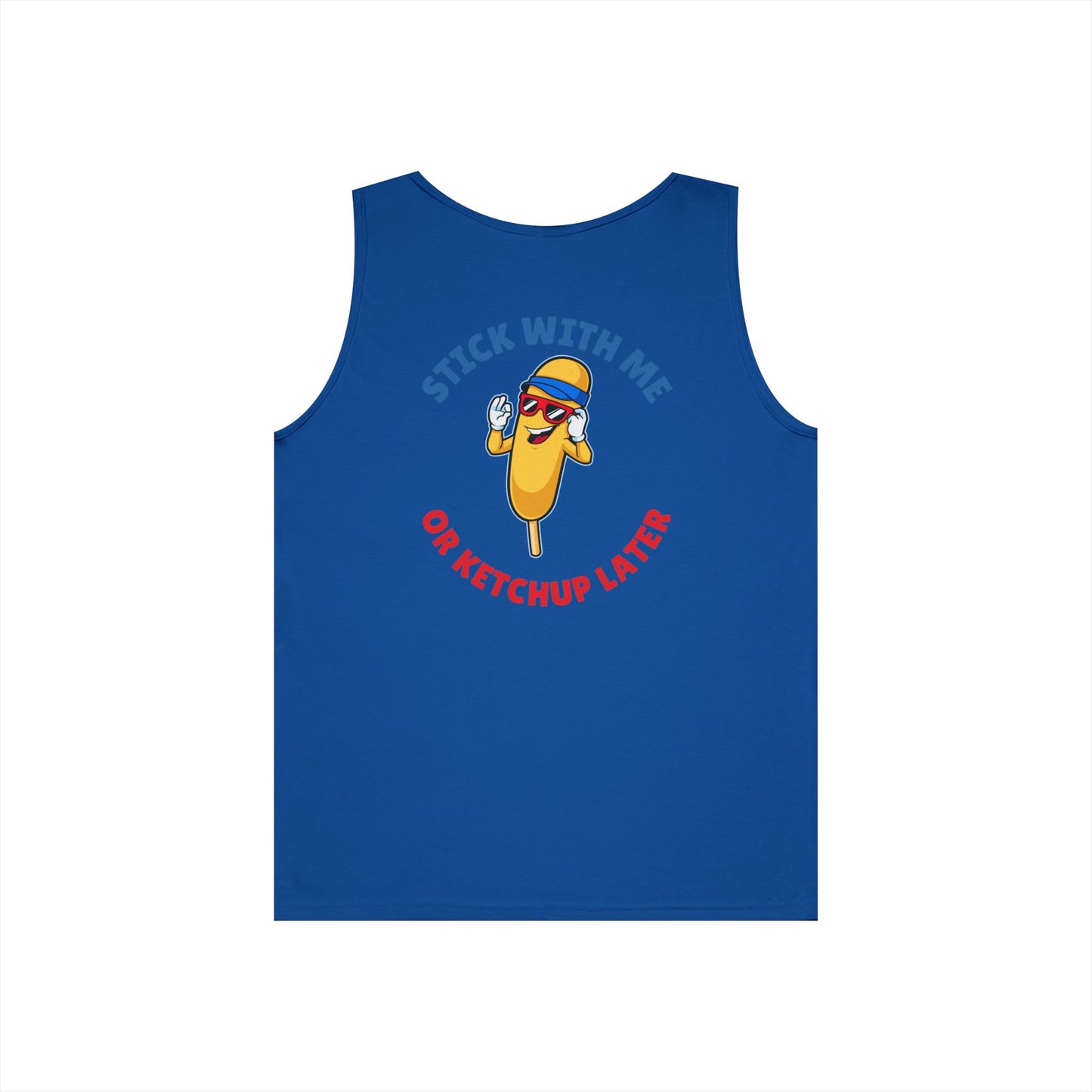 Corndog Season Unisex Heavy Cotton Tank Top - Fun Summer Apparel