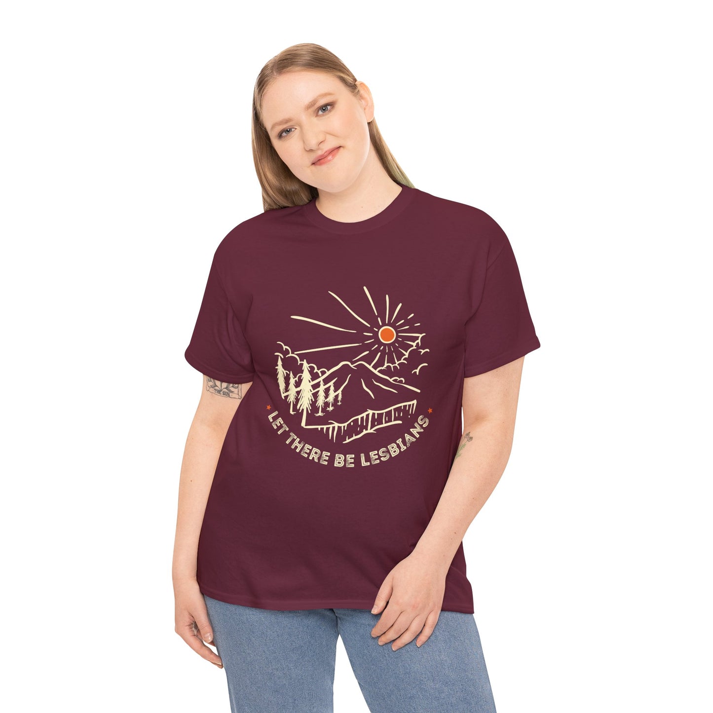 Let There Be Lesbians // Unisex Heavy Cotton Tee - Pride Fashion Statement T-Shirt