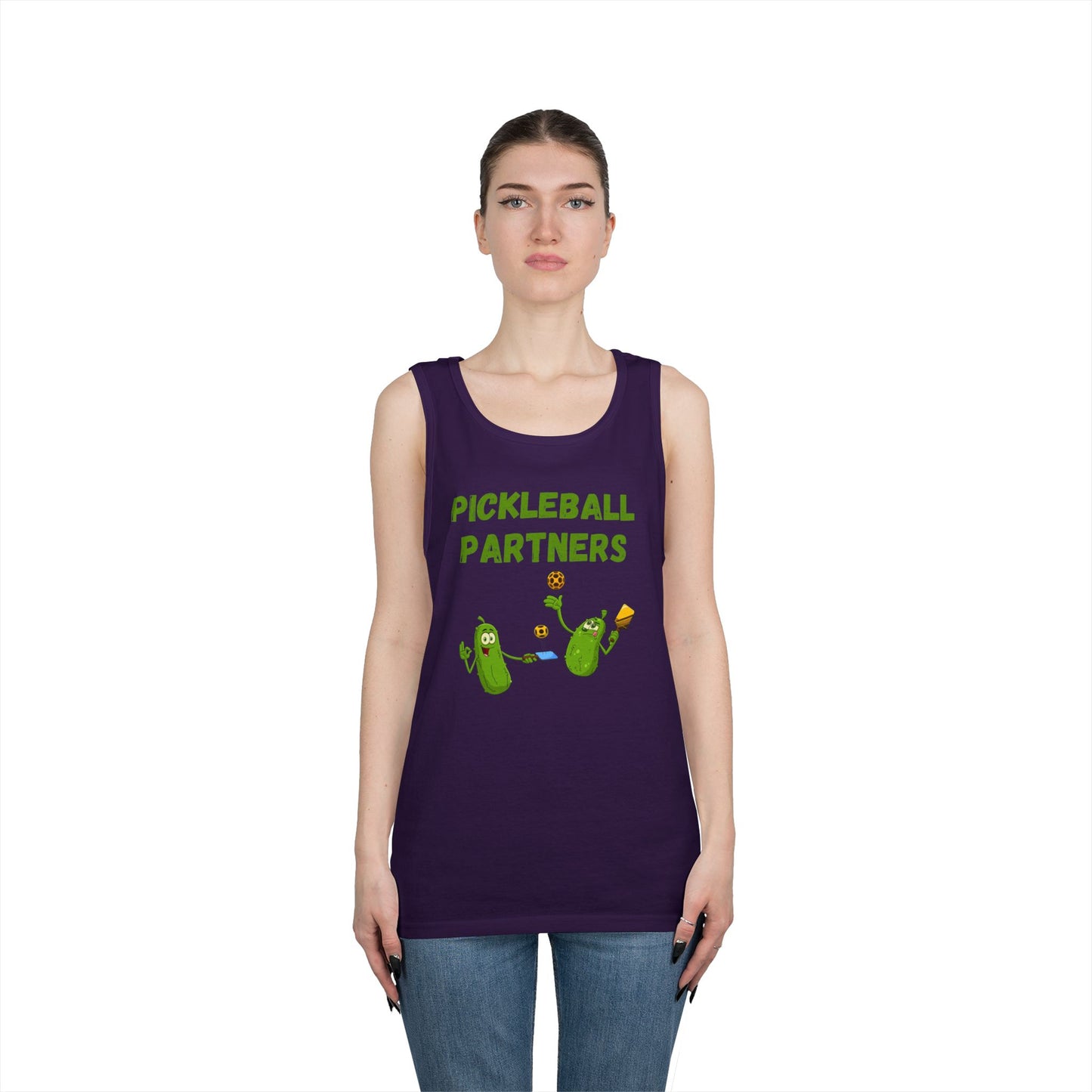 Pickleball Partners 1 // Unisex Heavy Cotton Tank Top