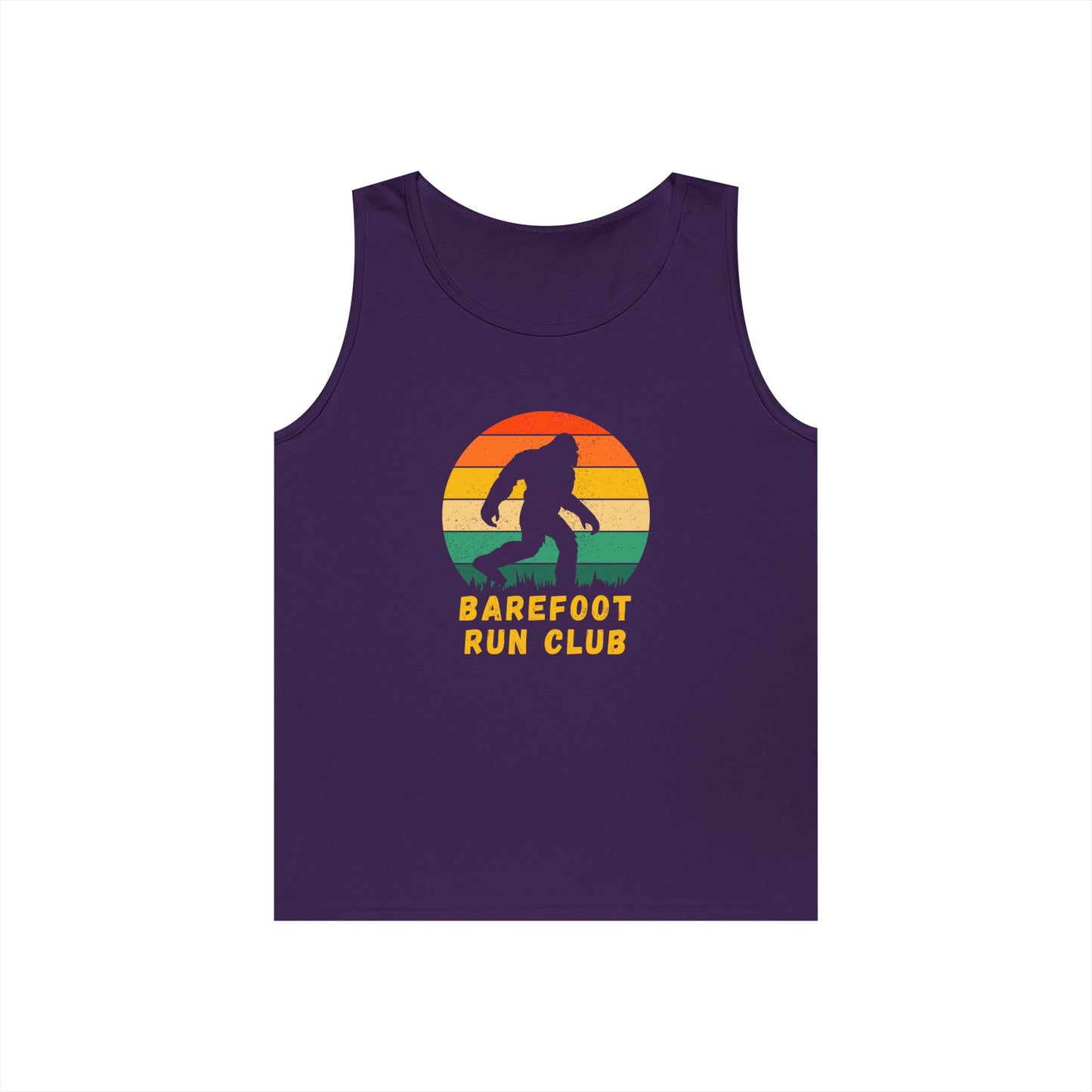 Barefoot Run Club Silhouette // Unisex Heavy Cotton Tank Top