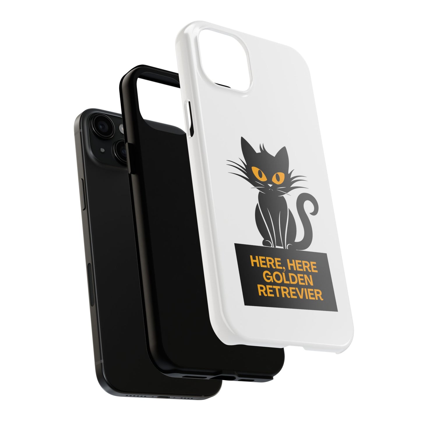 Here, Here Golden Retriever // Phone Case