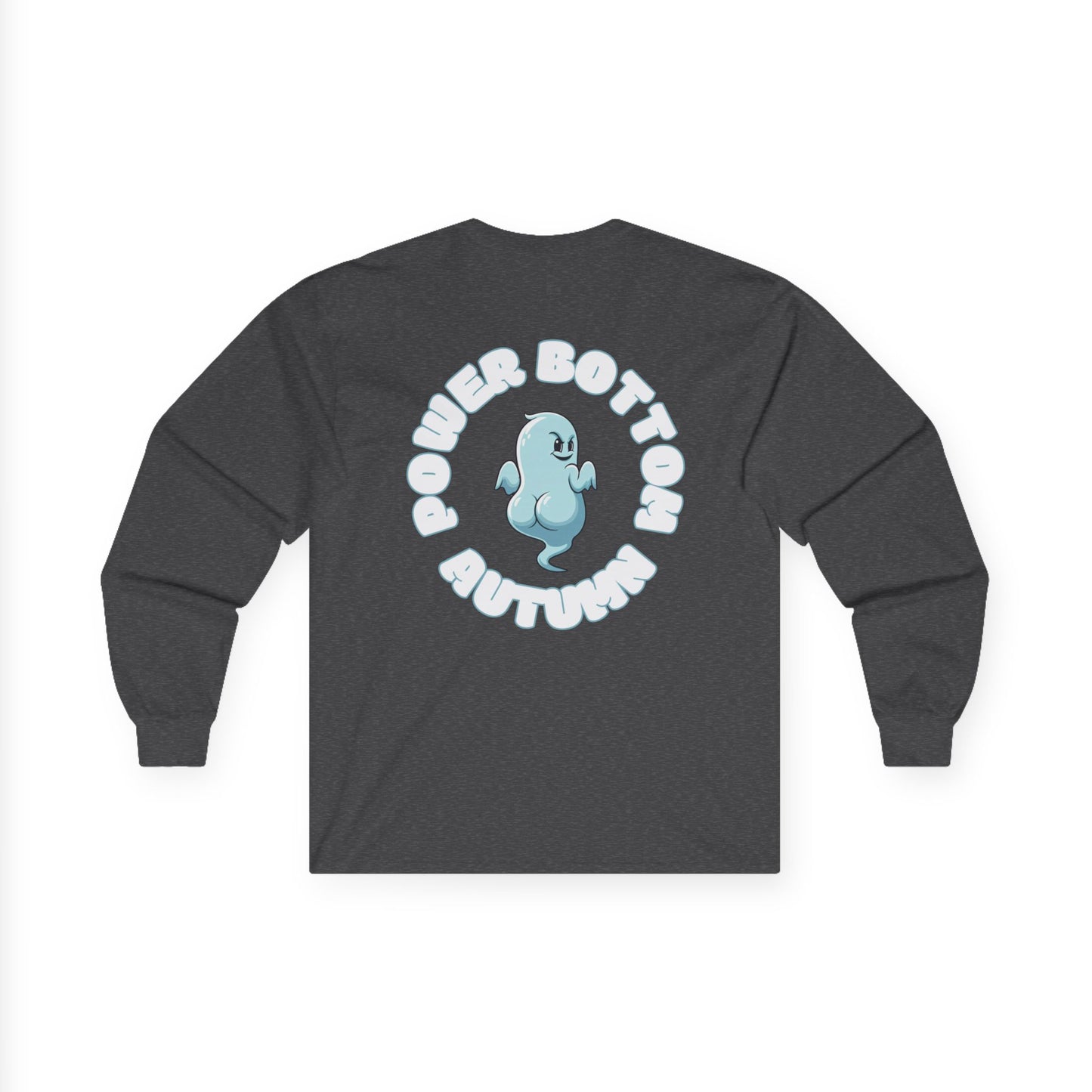 Unisex Ultra Cotton Long Sleeve Tee - 'Power Bottom Autumn' Graphic