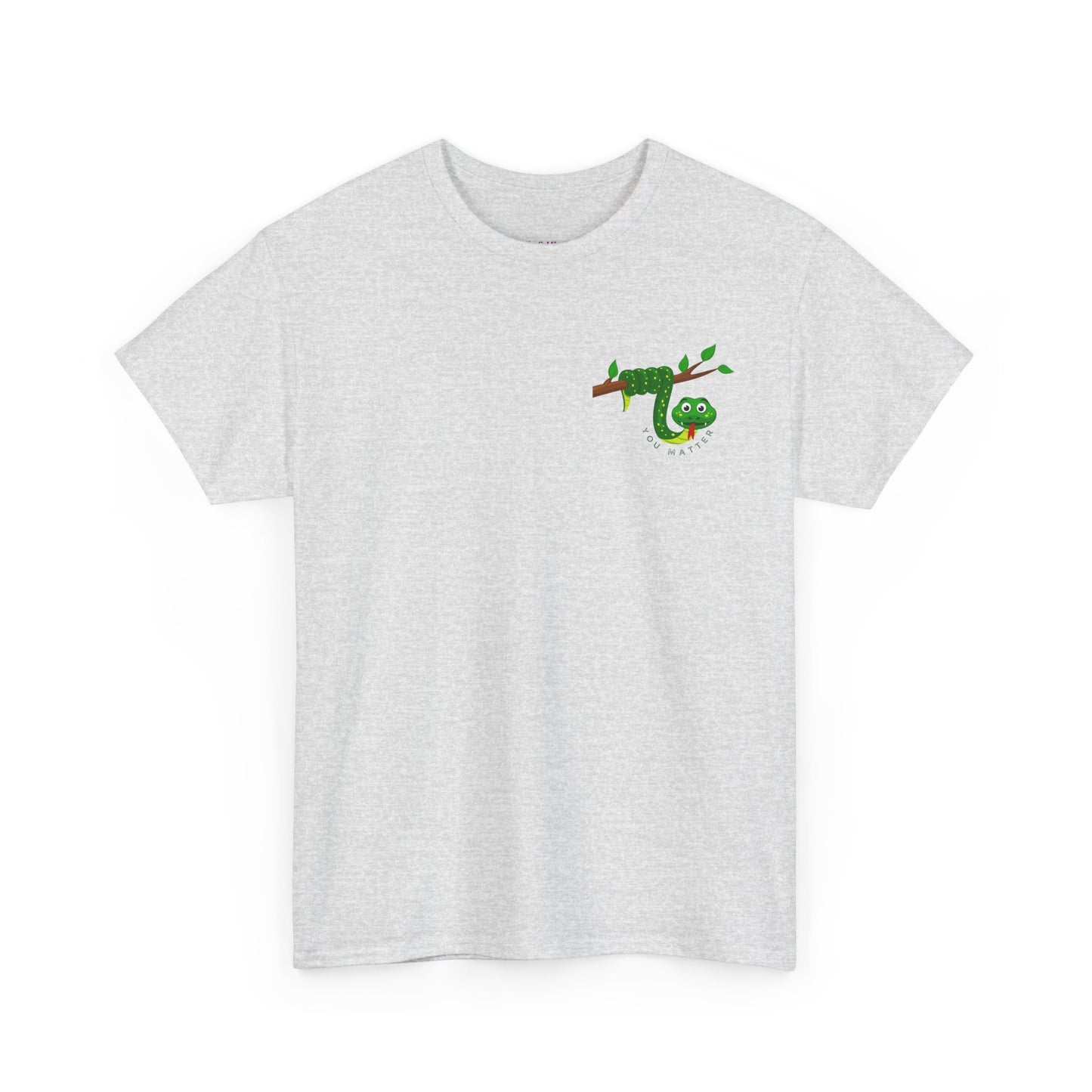 Keep Hanging On - Snake // Unisex Heavy Cotton Tee - Positive Message T-Shirt