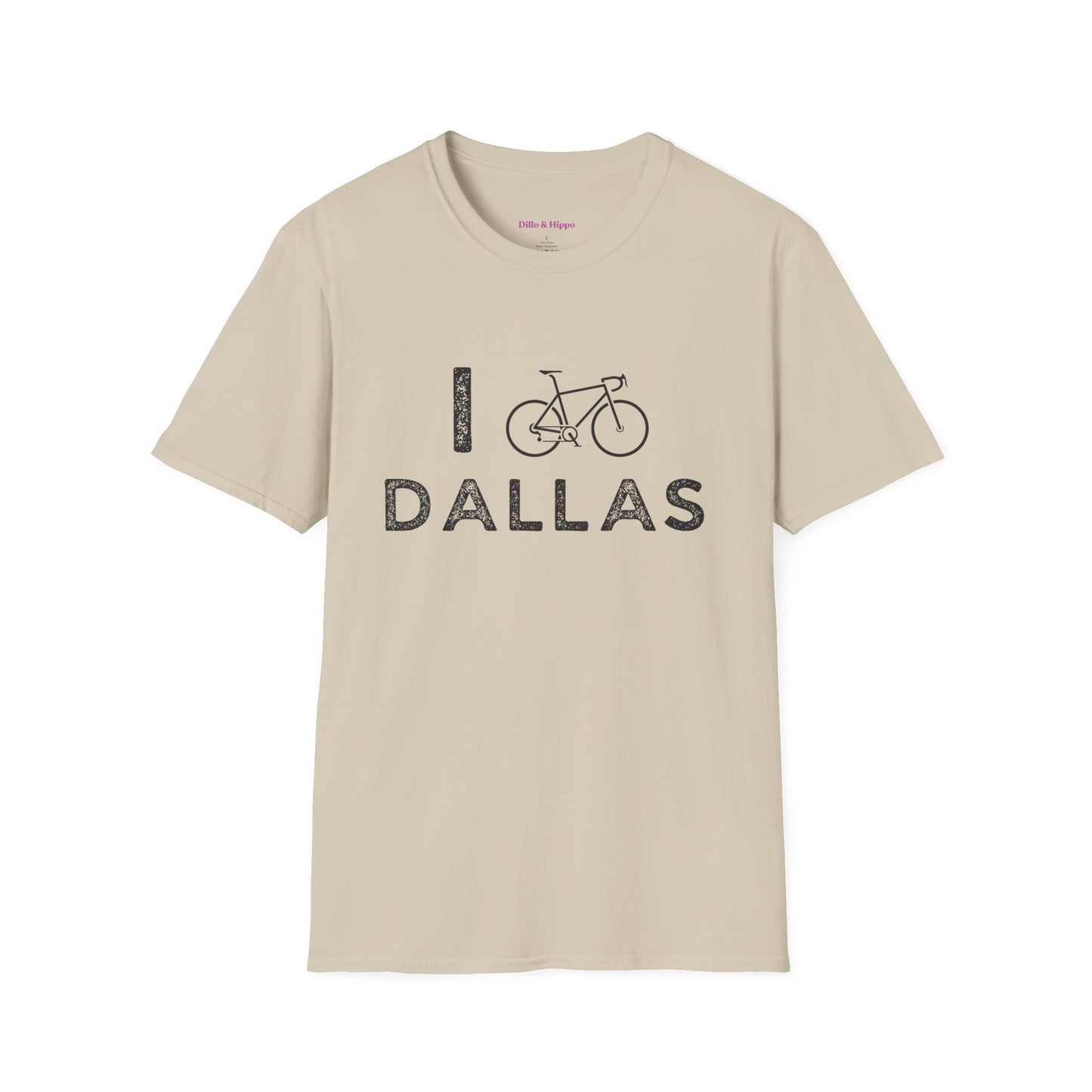 I (Road) Bike Dallas // Unisex Softstyle T-Shirt