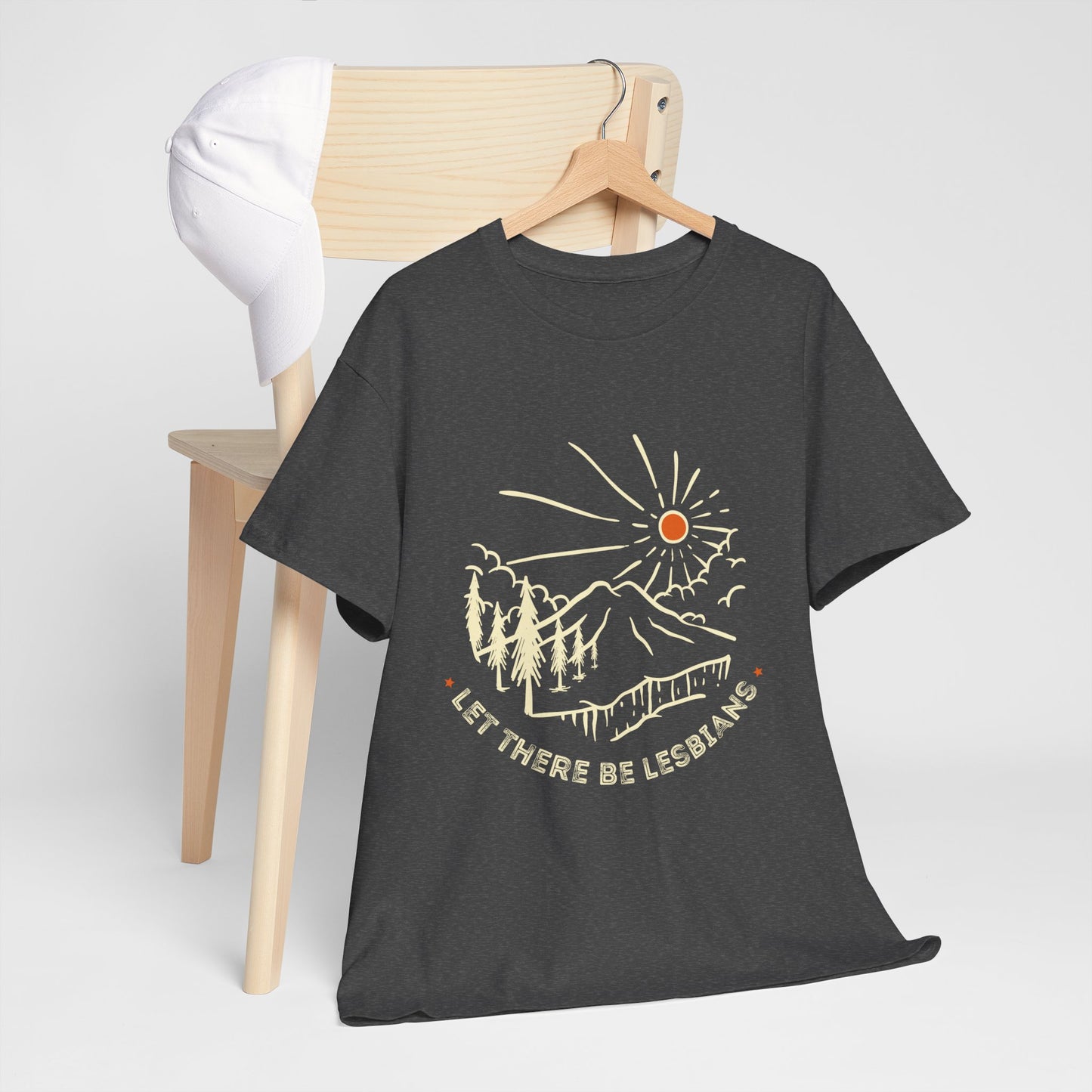 Let There Be Lesbians // Unisex Heavy Cotton Tee - Pride Fashion Statement T-Shirt