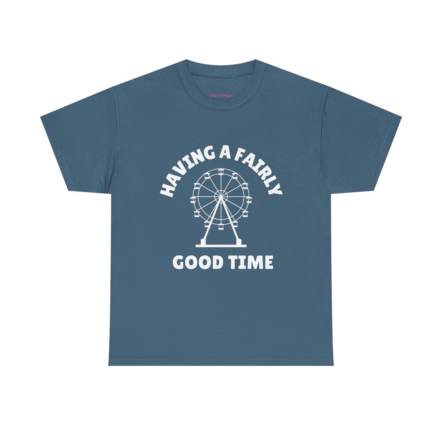 Having A Fairly Good Time // Ferris Wheel Good Time Punny Unisex Heavy Cotton Tee
