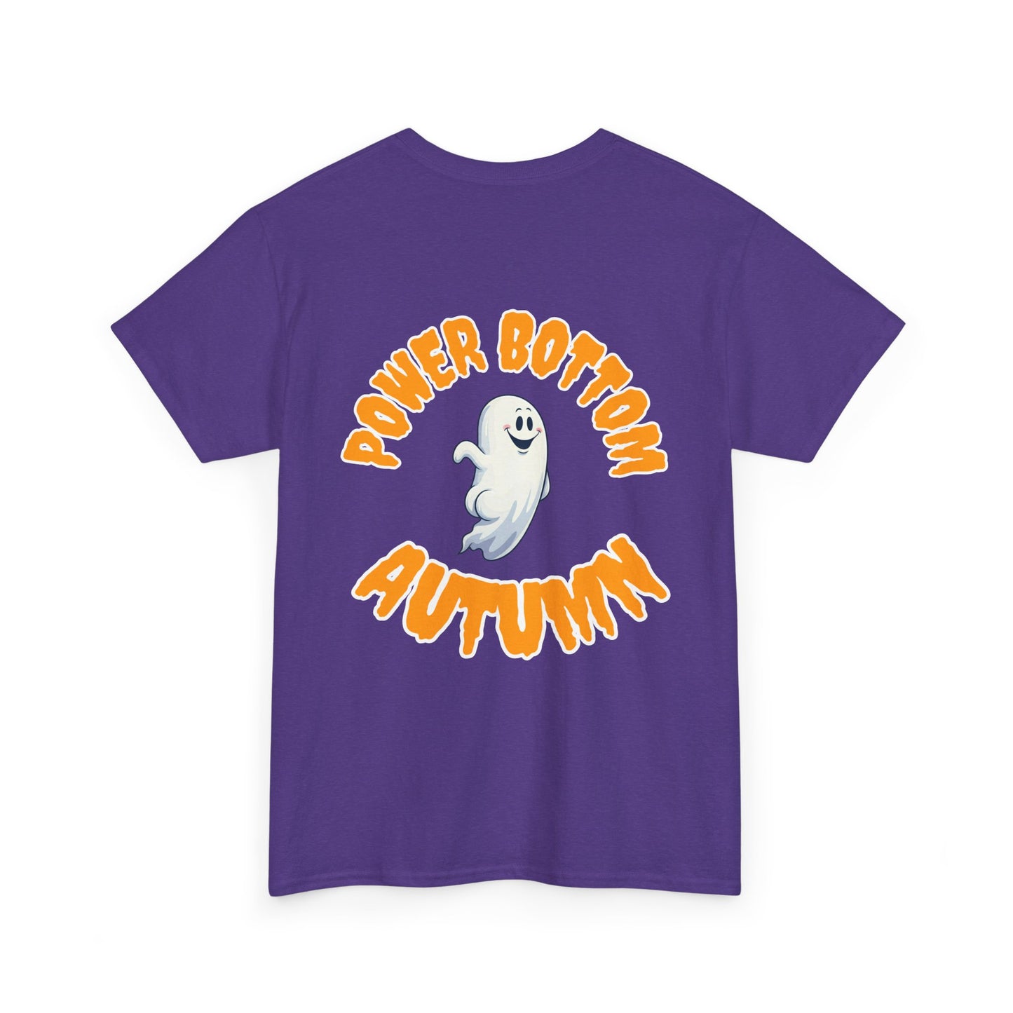 'Power Bottom Autumn' White Ghost // Halloween Ghost Unisex Heavy Cotton Tee
