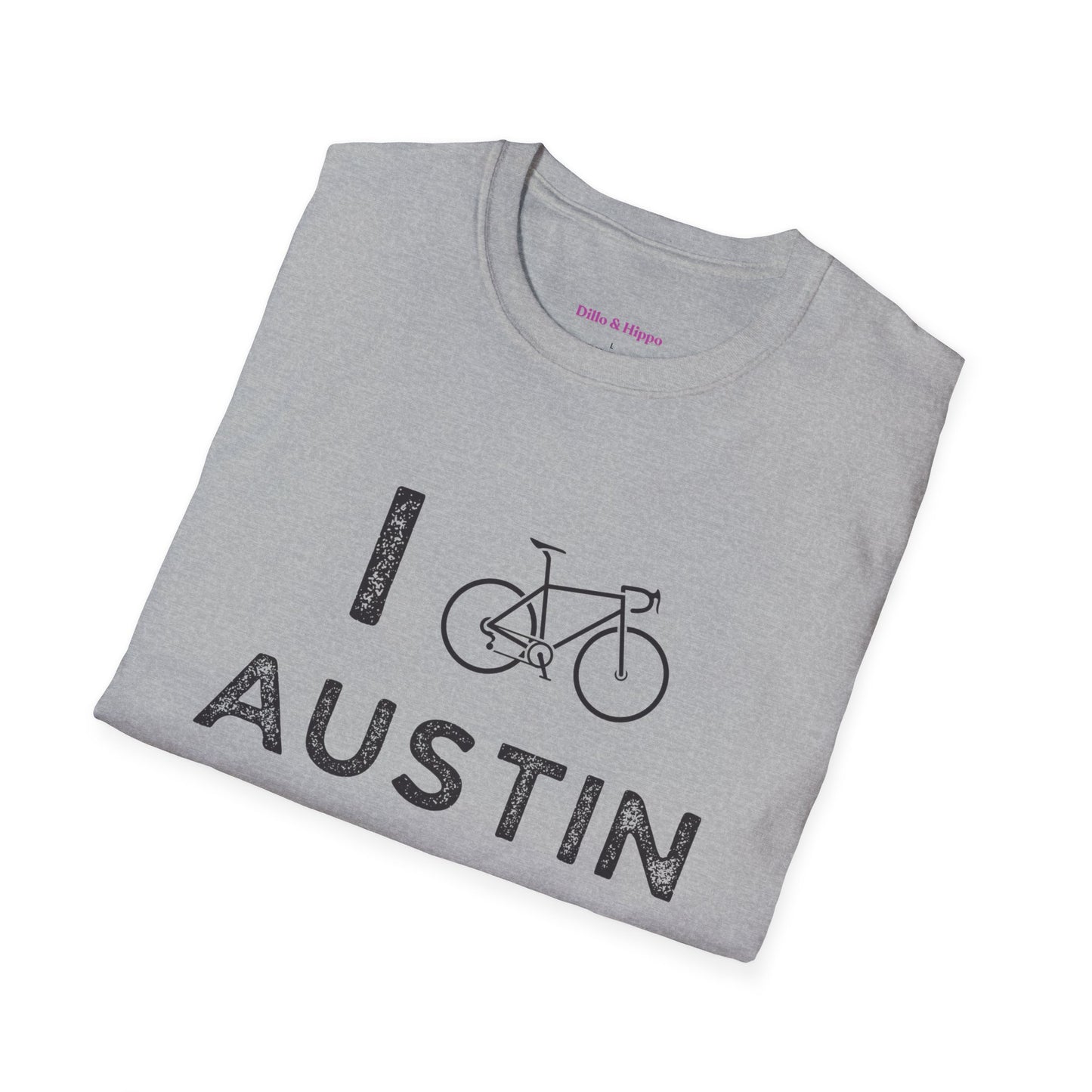 I (Road) Bike Austin // Unisex Softstyle T-Shirt