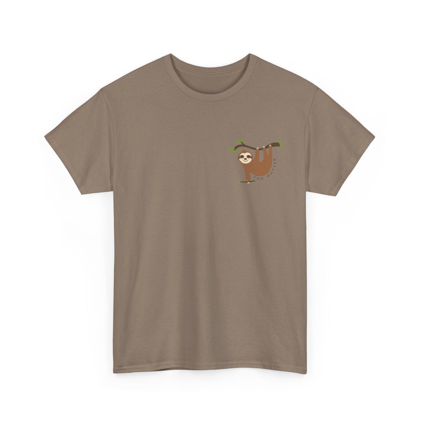 Keep Hangin' On - Sloth // Unisex Heavy Cotton Tee - Motivational