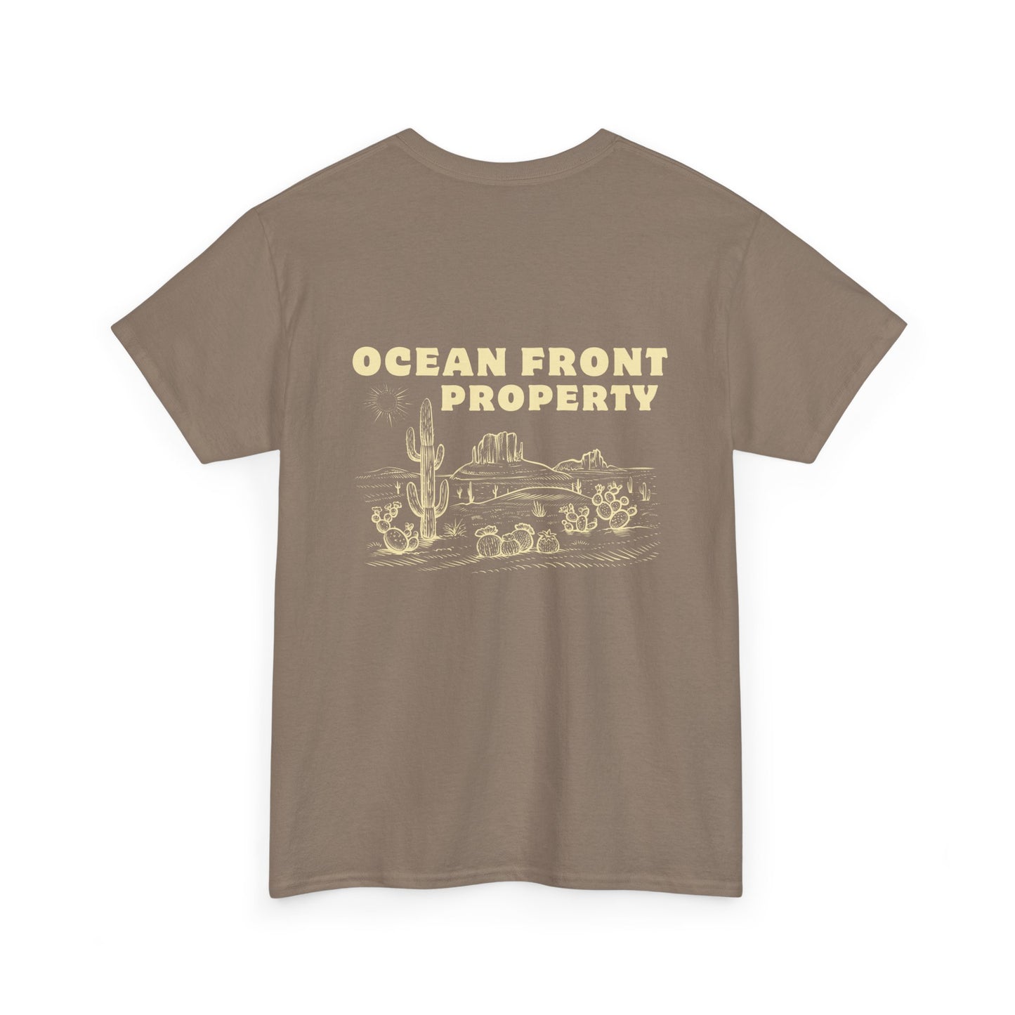 Ocean Front Property - Double-sided // Unisex Heavy Cotton Tee