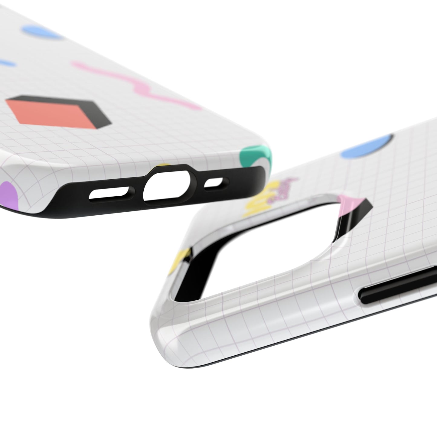 90s Baby Grid Paper Pattern // iPhone Case