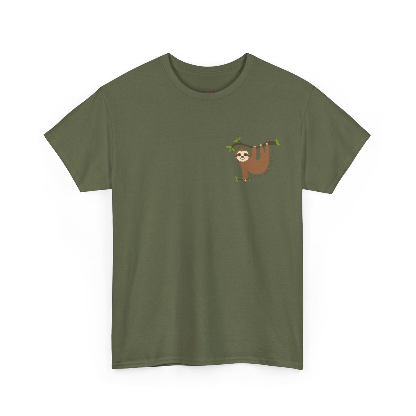 Keep Hangin' On - Sloth // Unisex Heavy Cotton Tee - Motivational