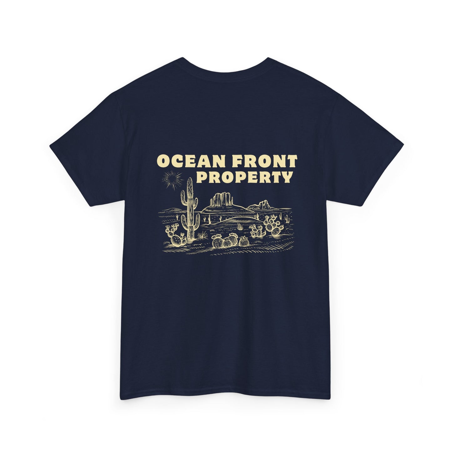 Ocean Front Property - Double-sided // Unisex Heavy Cotton Tee