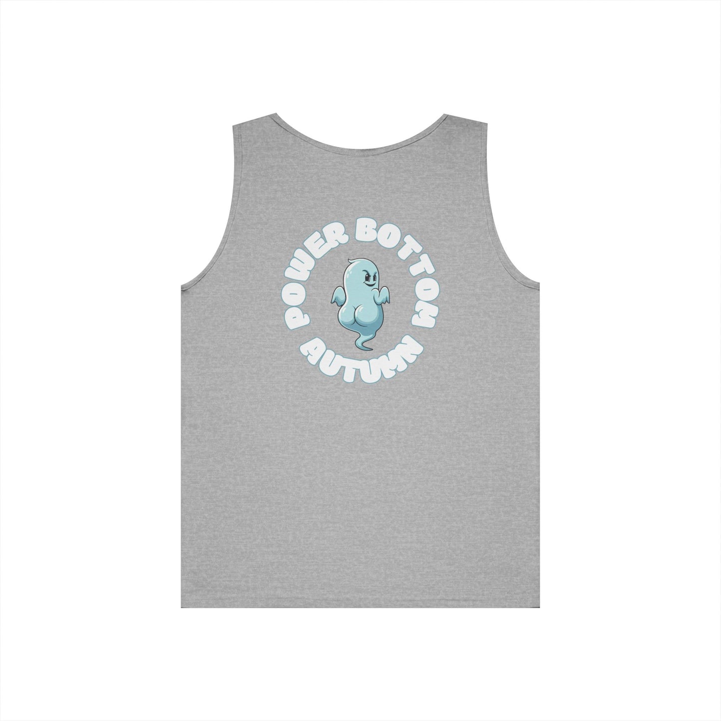 Power Bottom Autumn- Blue Ghost // Playful Tank Top for Unisex