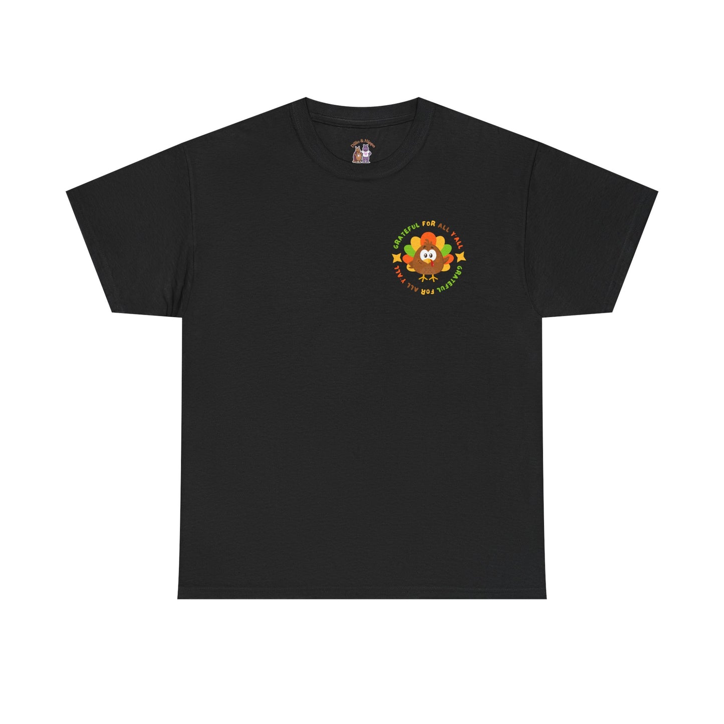 Grateful for All Y'all with Turkey // Pocket Placement // Unisex Jersey Short Sleeve Tee