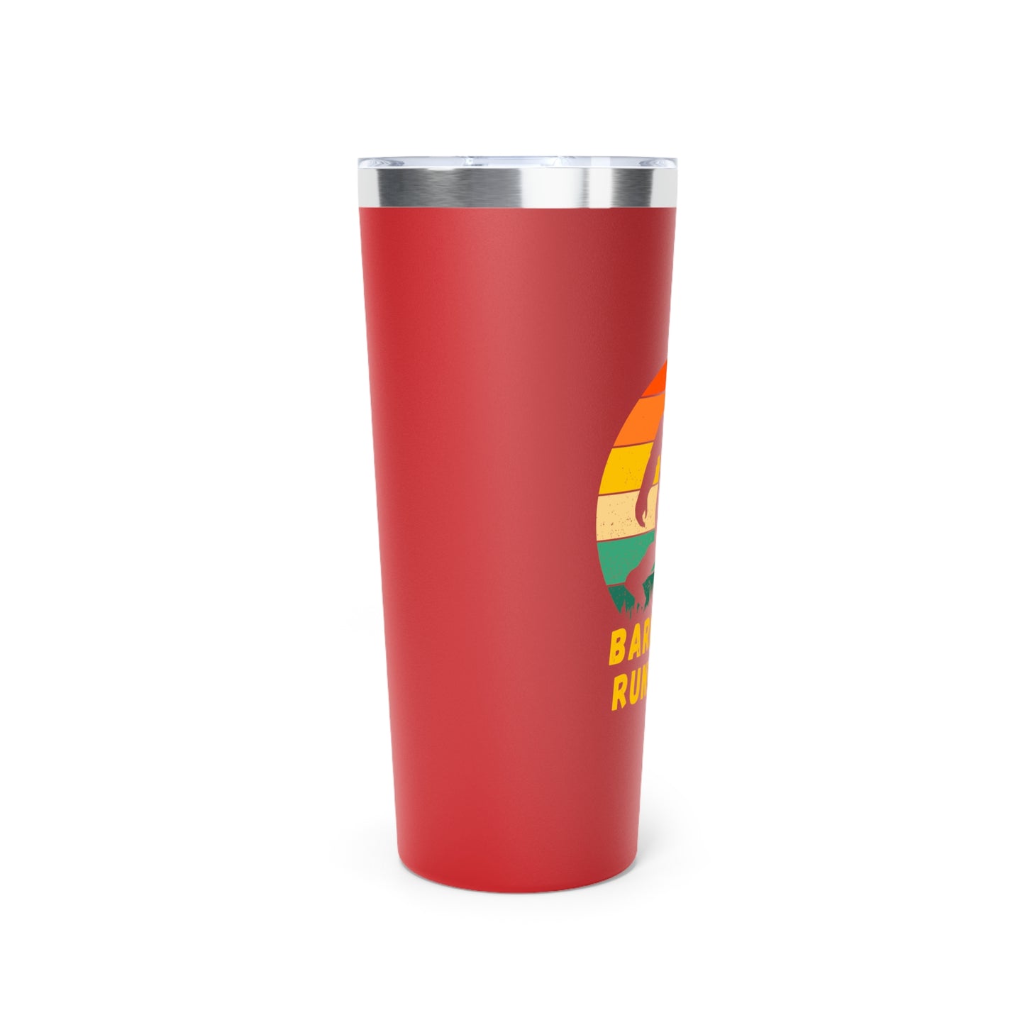 Barefoot Run Club // Copper Vacuum Insulated Tumbler, 22oz - Blue Text