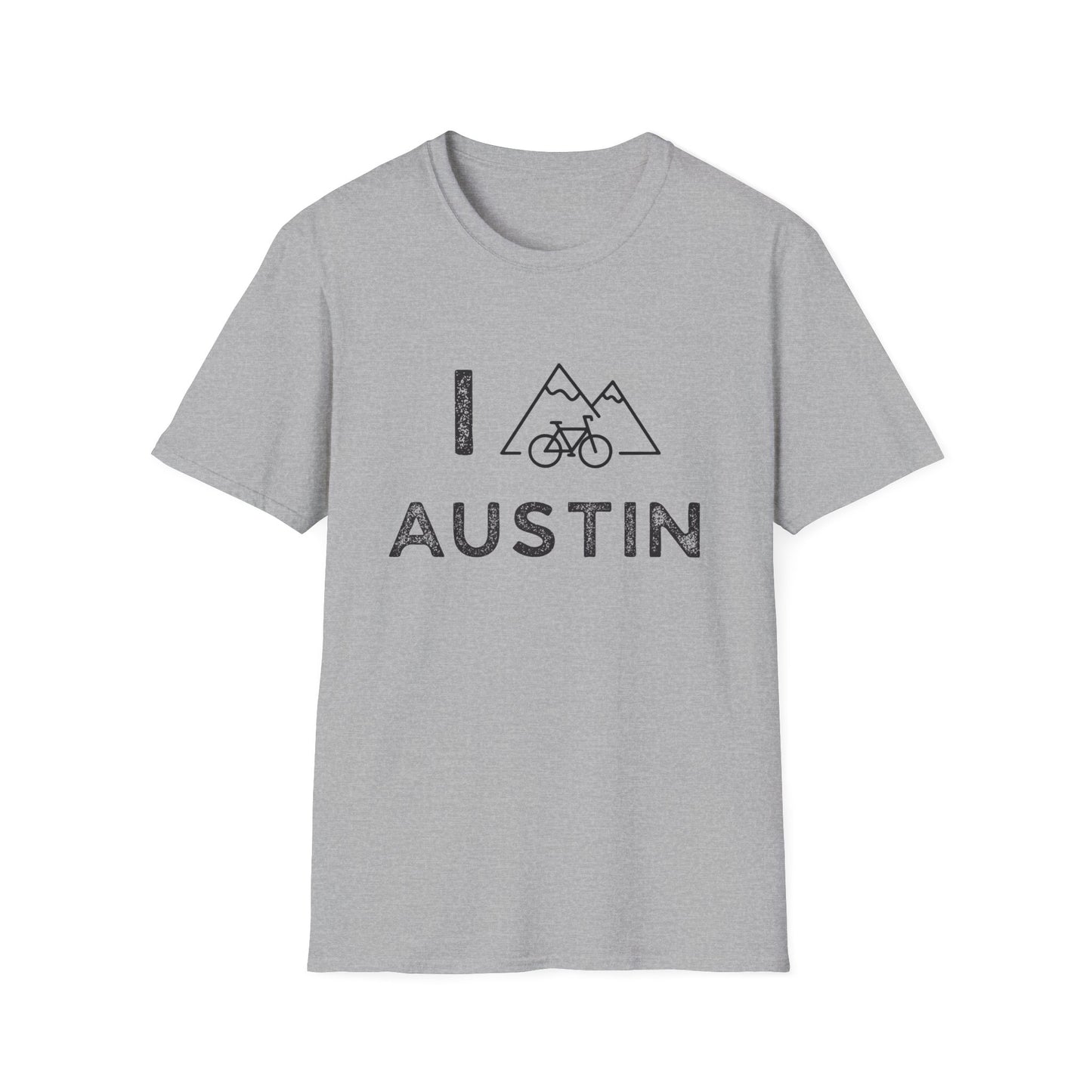 I (Mountain) Bike Austin // Unisex Softstyle T-Shirt