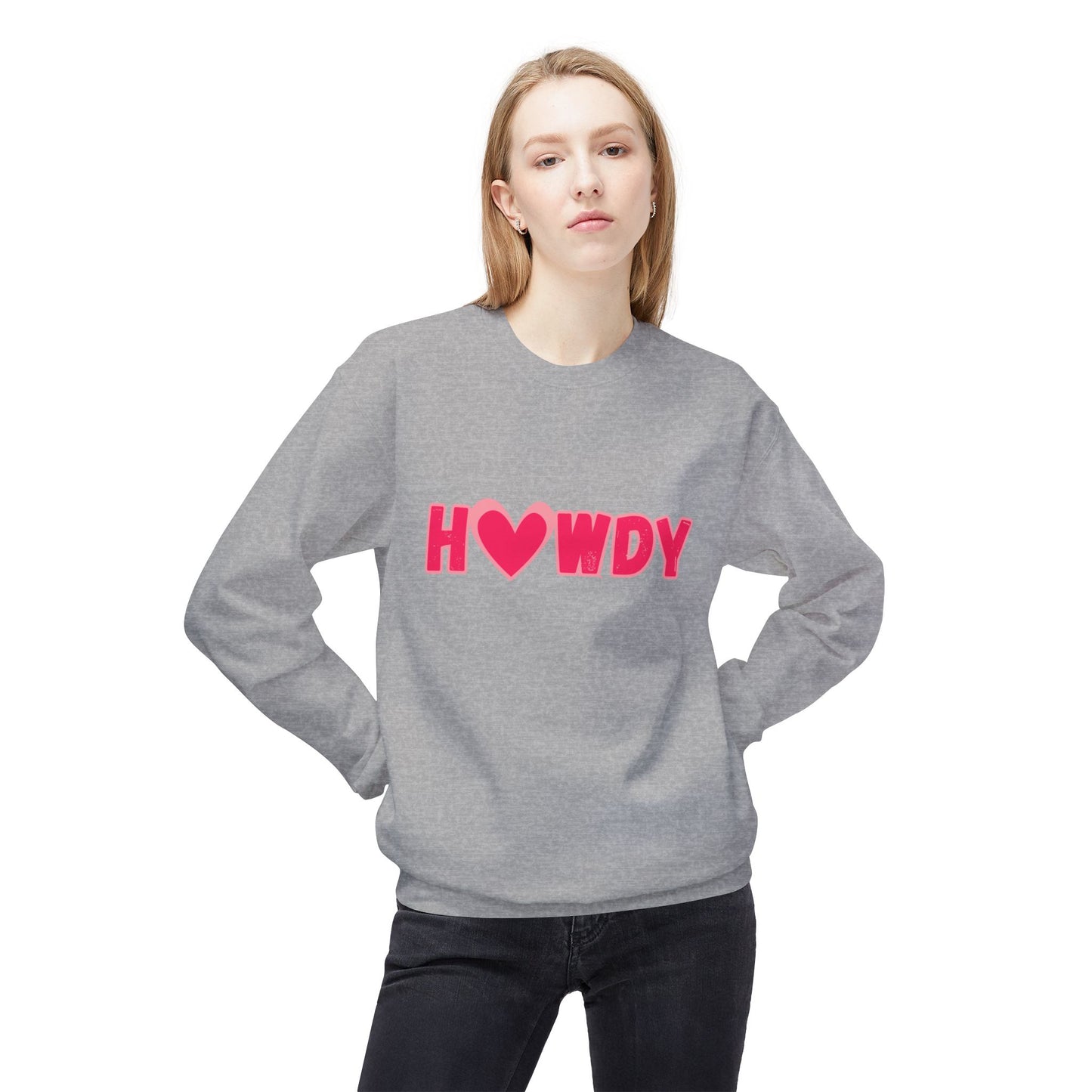 H<3Wdy // Unisex Midweight Softstyle Fleece Crewneck Sweatshirt