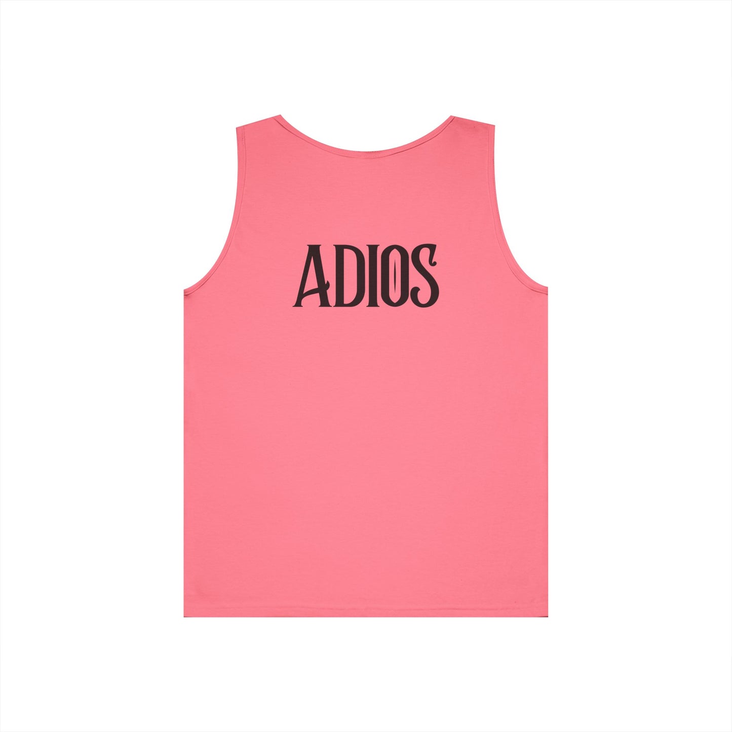 Howdy & Adios // Unisex Heavy Cotton Tank Top - Casual Summer Wear for Outdoors