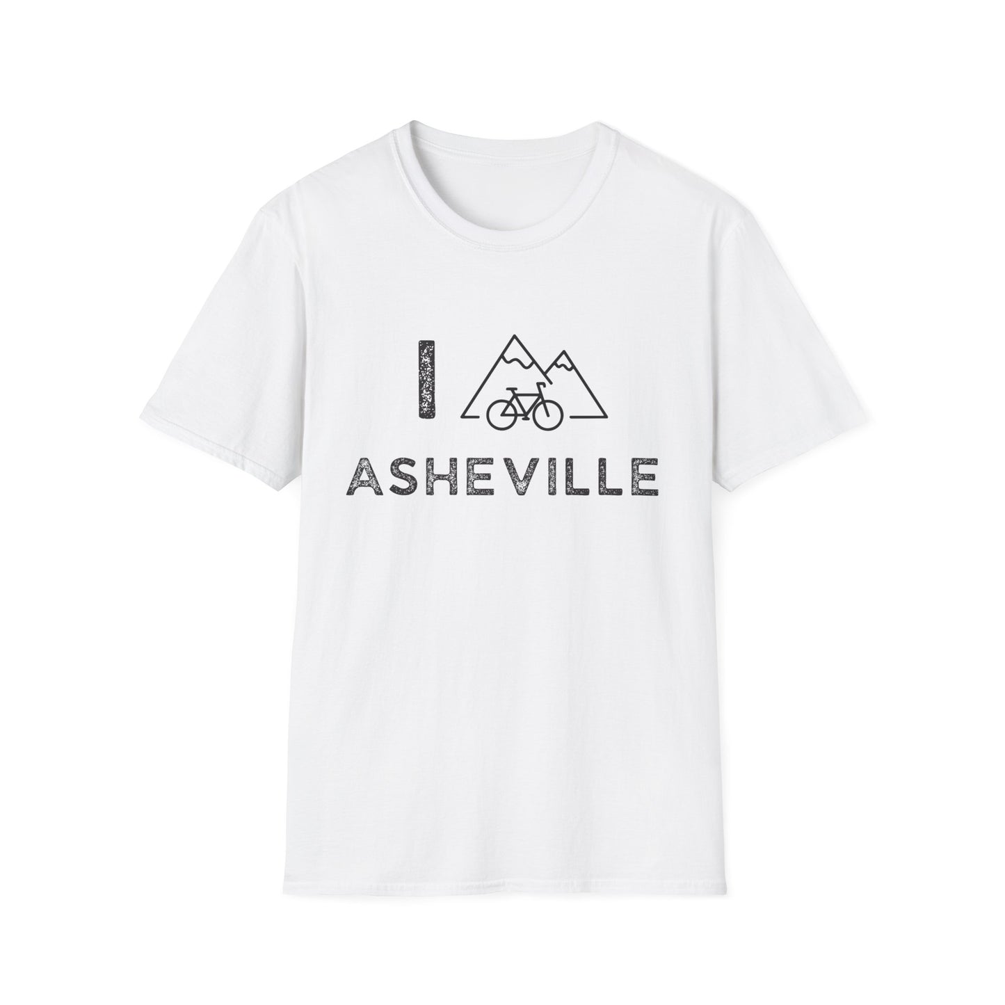 I (Mountain) Bike Asheville // Unisex Softstyle T-Shirt