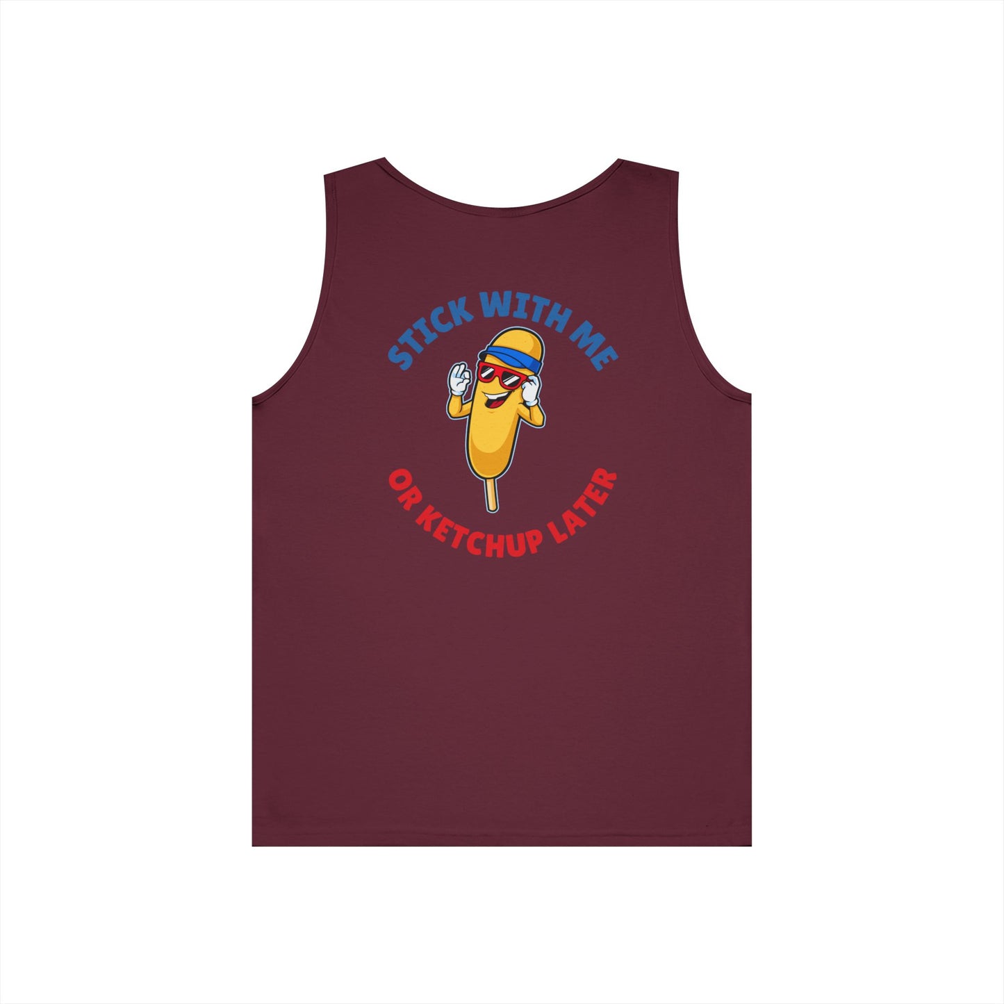Corndog Season Unisex Heavy Cotton Tank Top - Fun Summer Apparel