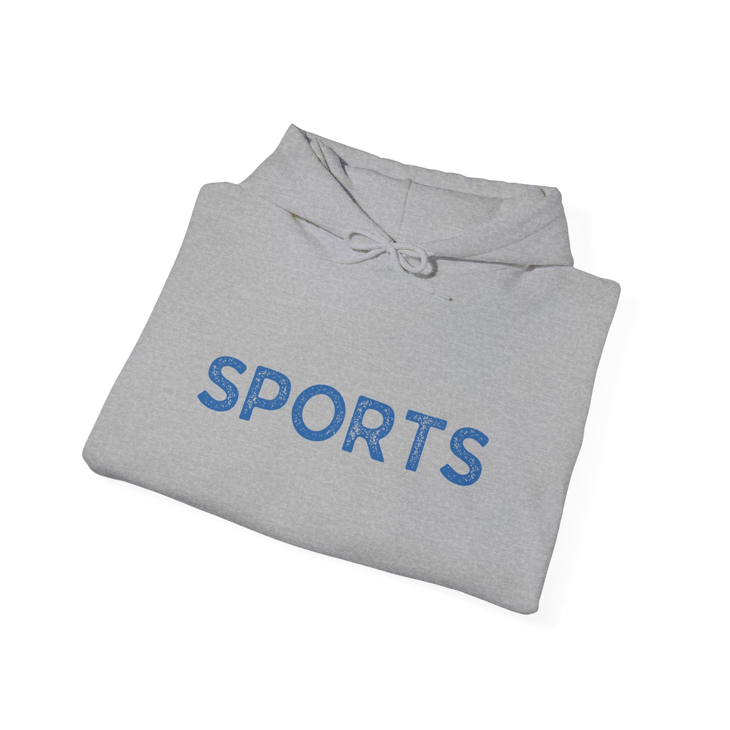 Sports // Unisex Heavy Blend™ Hooded Sweatshirt - Blue Text
