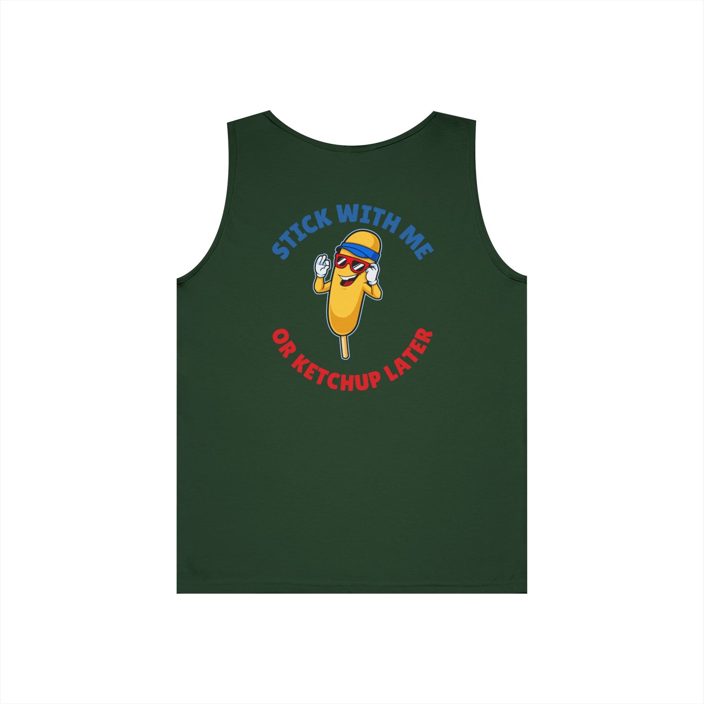 Corndog Season Unisex Heavy Cotton Tank Top - Fun Summer Apparel
