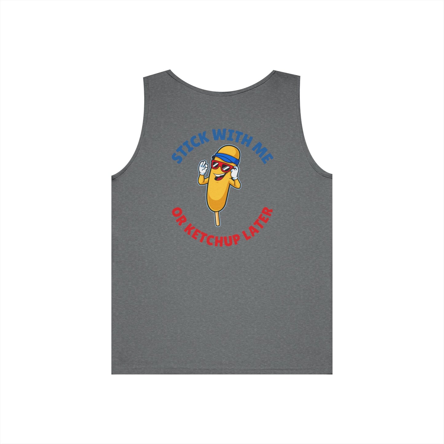 Corndog Season Unisex Heavy Cotton Tank Top - Fun Summer Apparel
