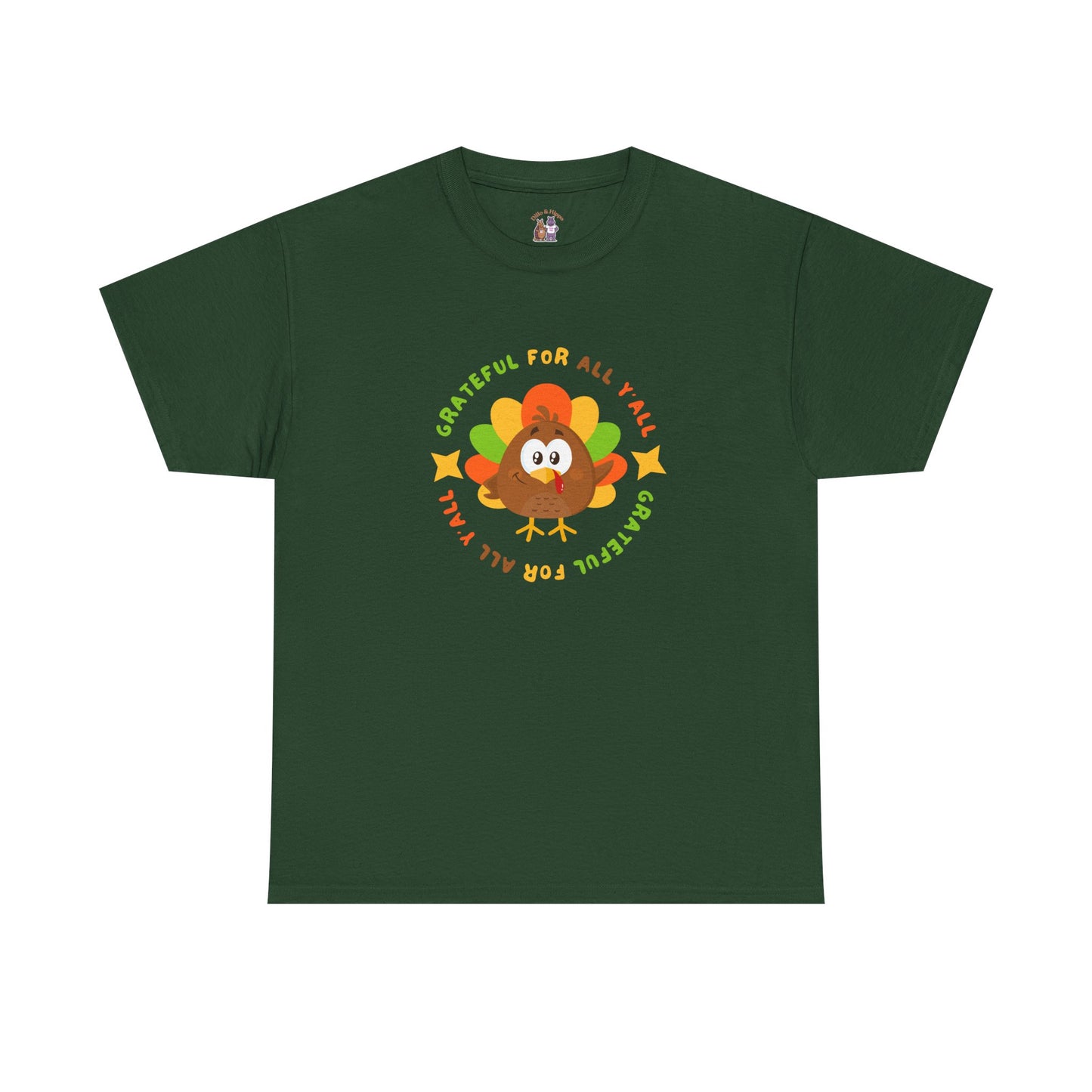 Grateful for All Y'all with Turkey // Unisex Jersey Short Sleeve Tee