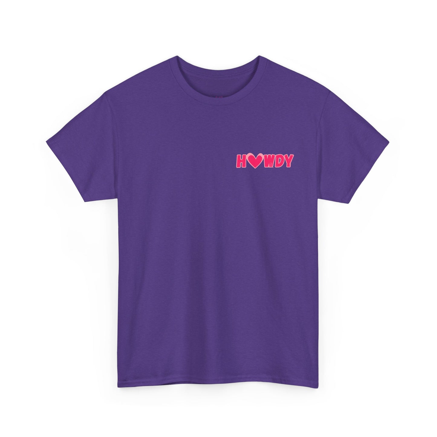 H<3WDY Pocket Placement // Fun Howdy Graphic Unisex Heavy Cotton Tee