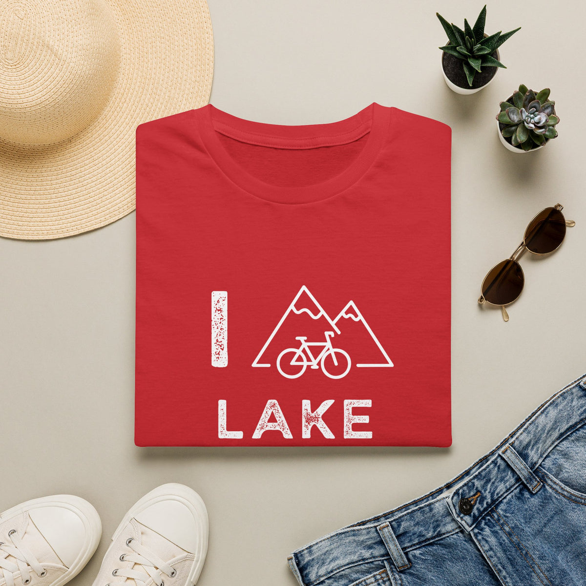 I (Mountain) Bike Lake Tahoe // Unisex Softstyle T-Shirt