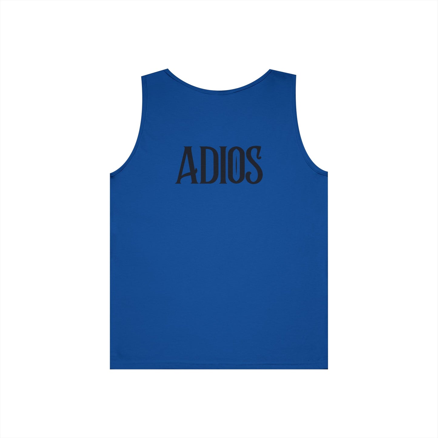Howdy & Adios // Unisex Heavy Cotton Tank Top - Casual Summer Wear for Outdoors
