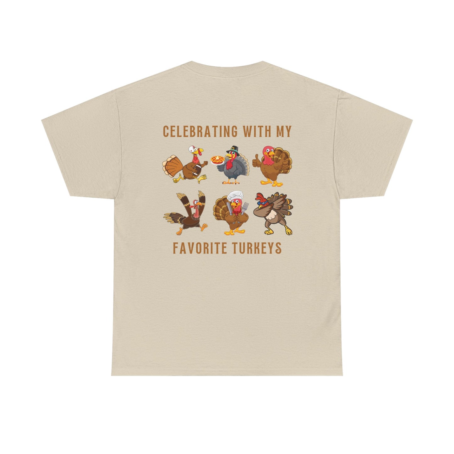 Thanksgiving with My Favorite Turkeys // Unisex Jersey Short Sleeve Tee