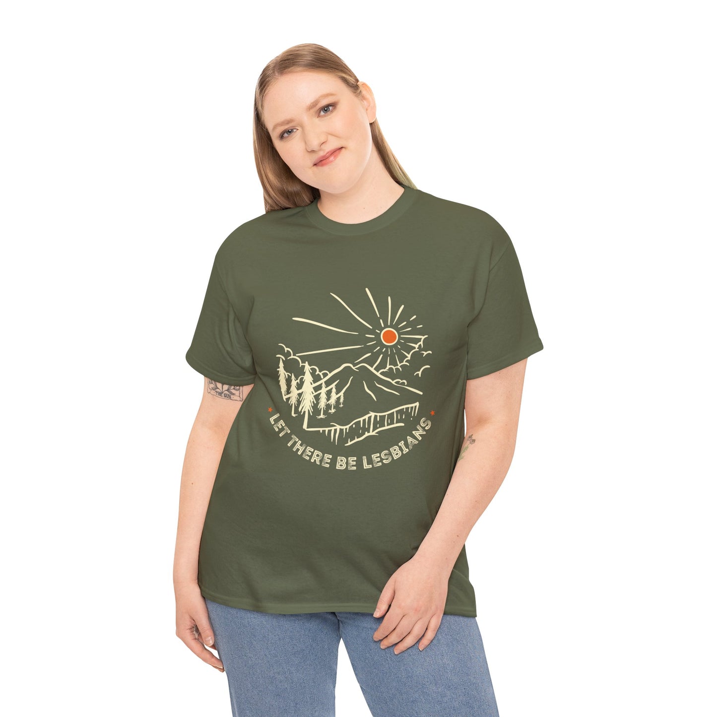 Let There Be Lesbians // Unisex Heavy Cotton Tee - Pride Fashion Statement T-Shirt