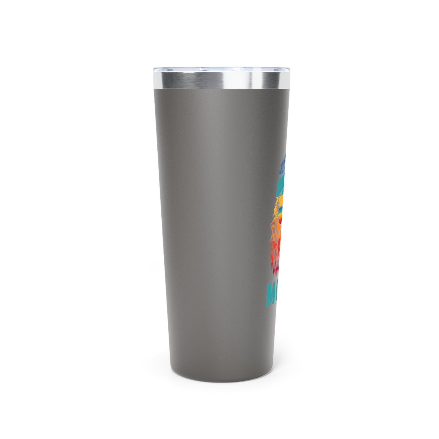 Bigfoot Mood // Copper Vacuum Insulated Tumbler, 22oz - Blue Text