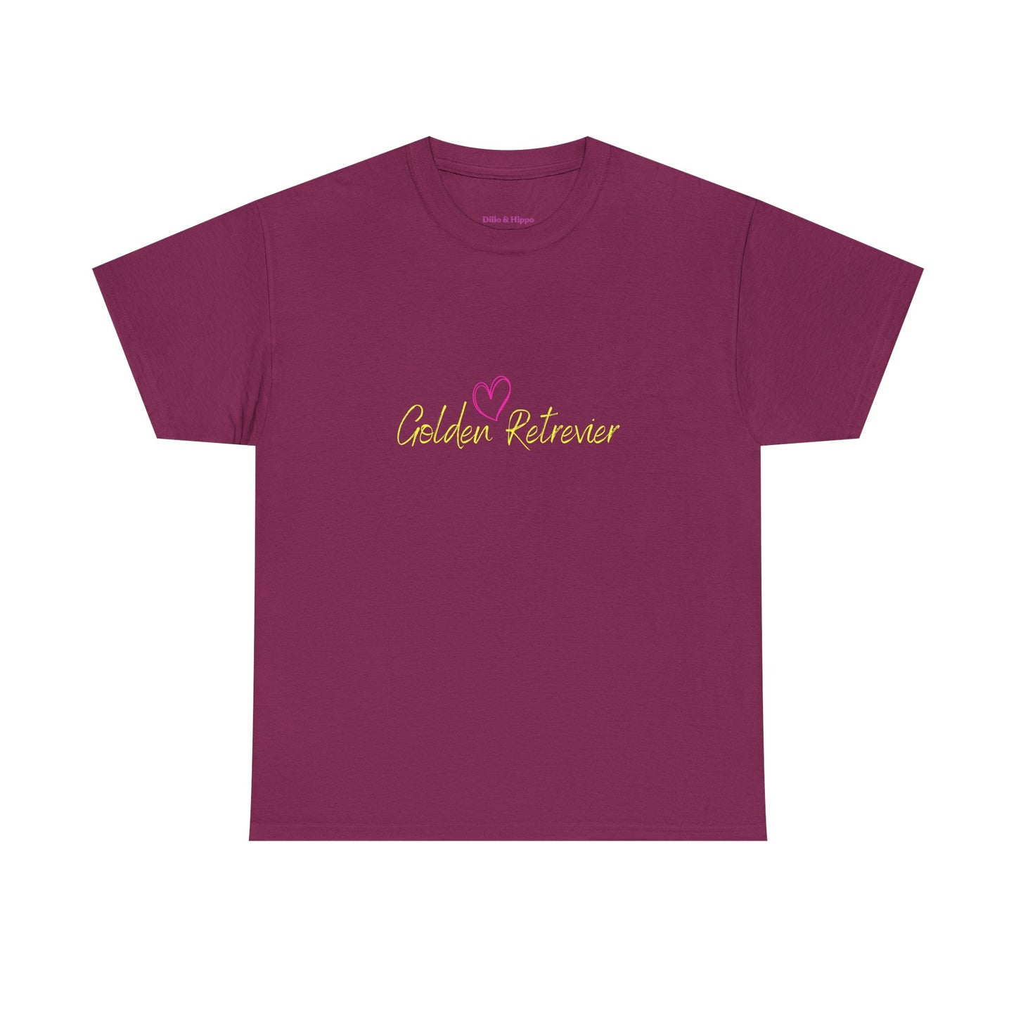 Golden Retriever Woofin' For My Black Cat // Unisex Heavy Cotton Tee - Relationship Dynamics