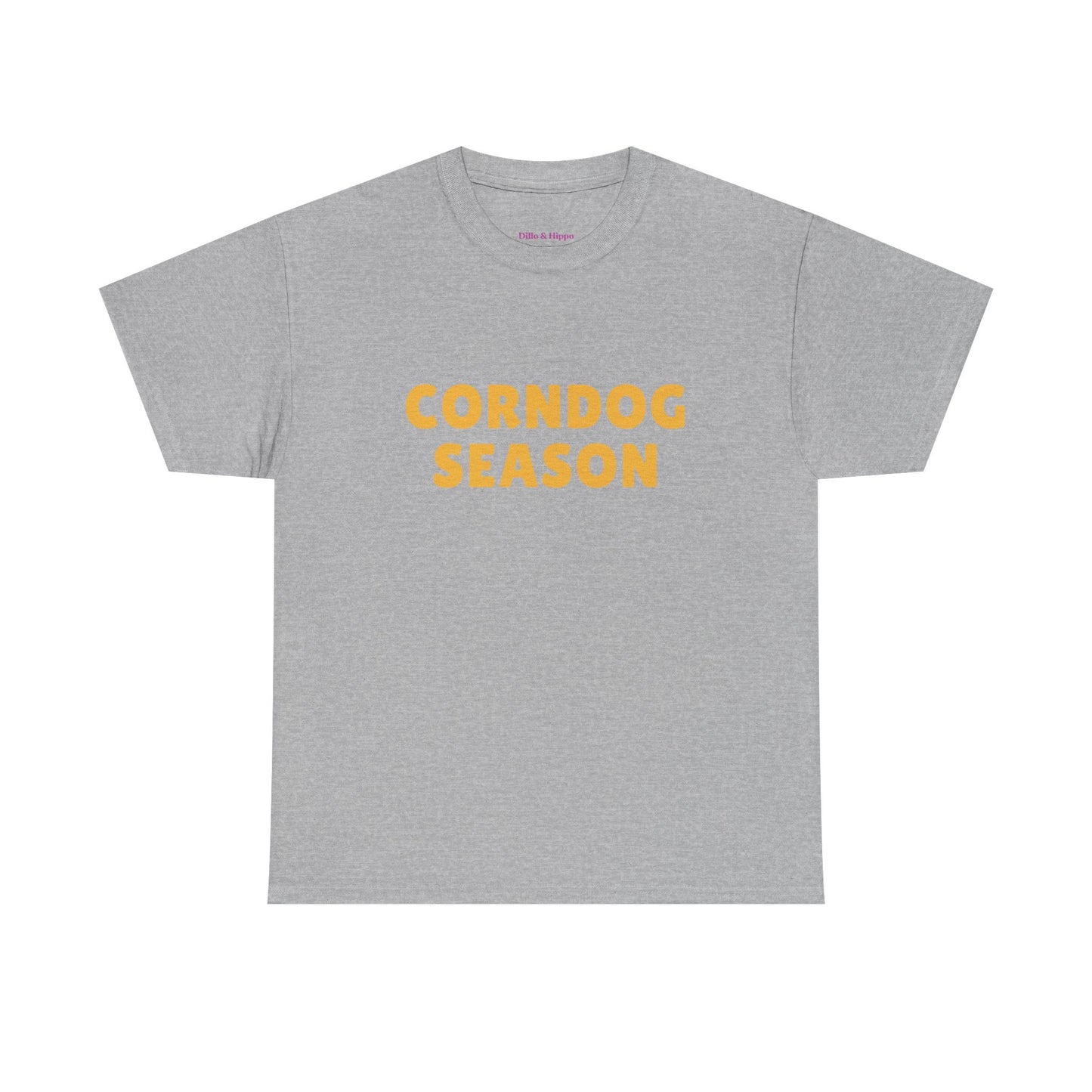 Funny Corndog Season // Unisex Heavy Cotton Tee | Perfect for Food Lovers and Festivals