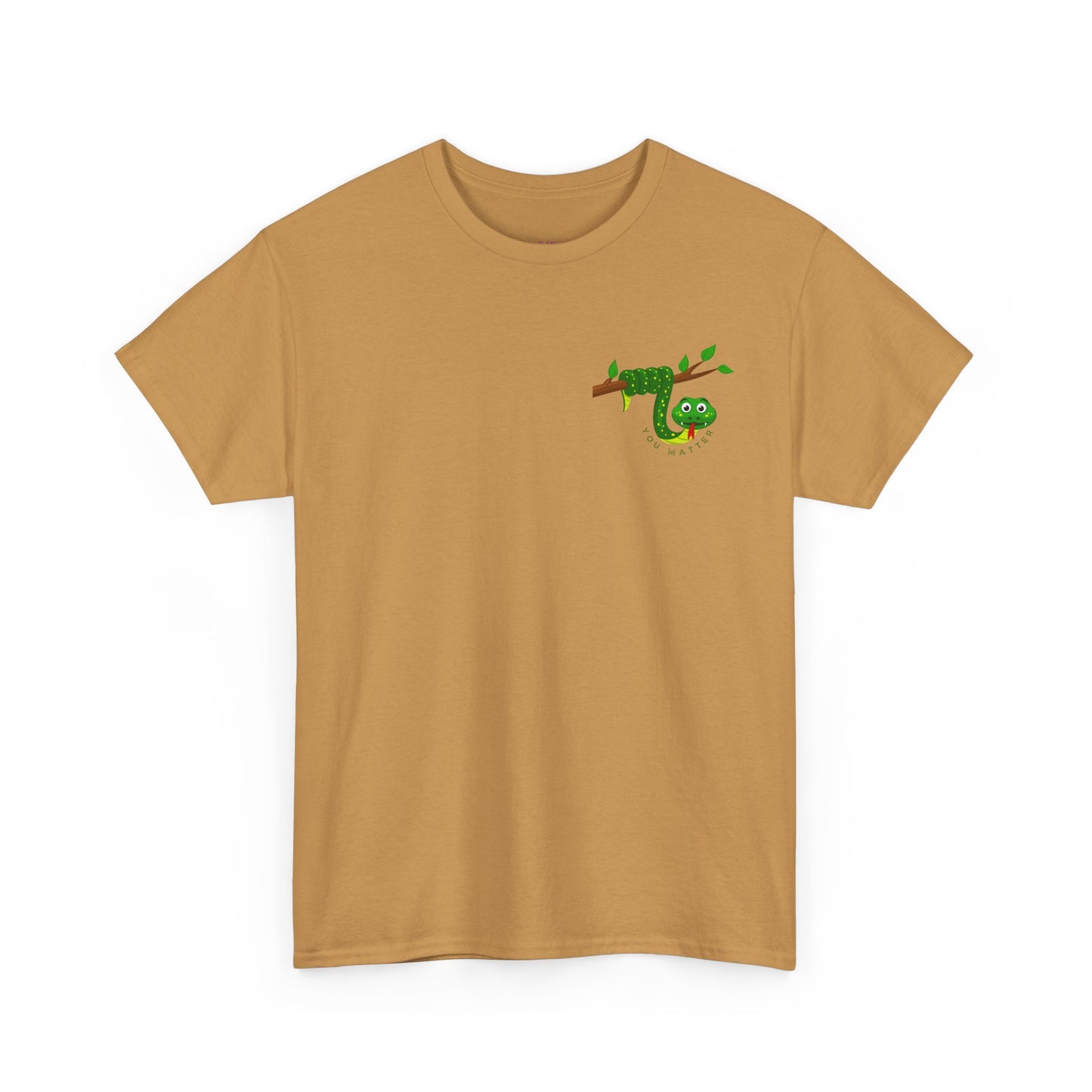 Keep Hanging On - Snake // Unisex Heavy Cotton Tee - Positive Message T-Shirt