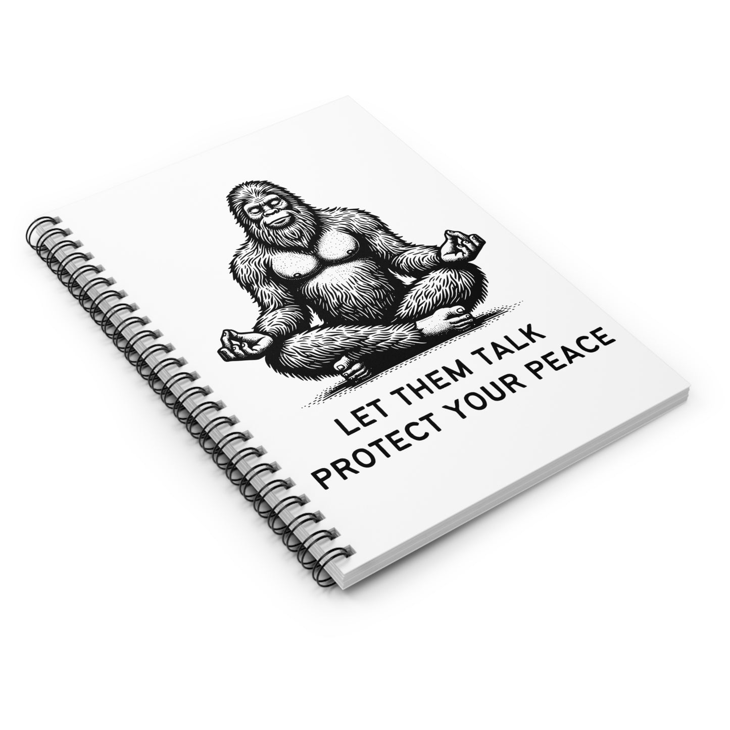 Let Them Talk, Protect Your Peace // Spiral Notebook - Ruled Line