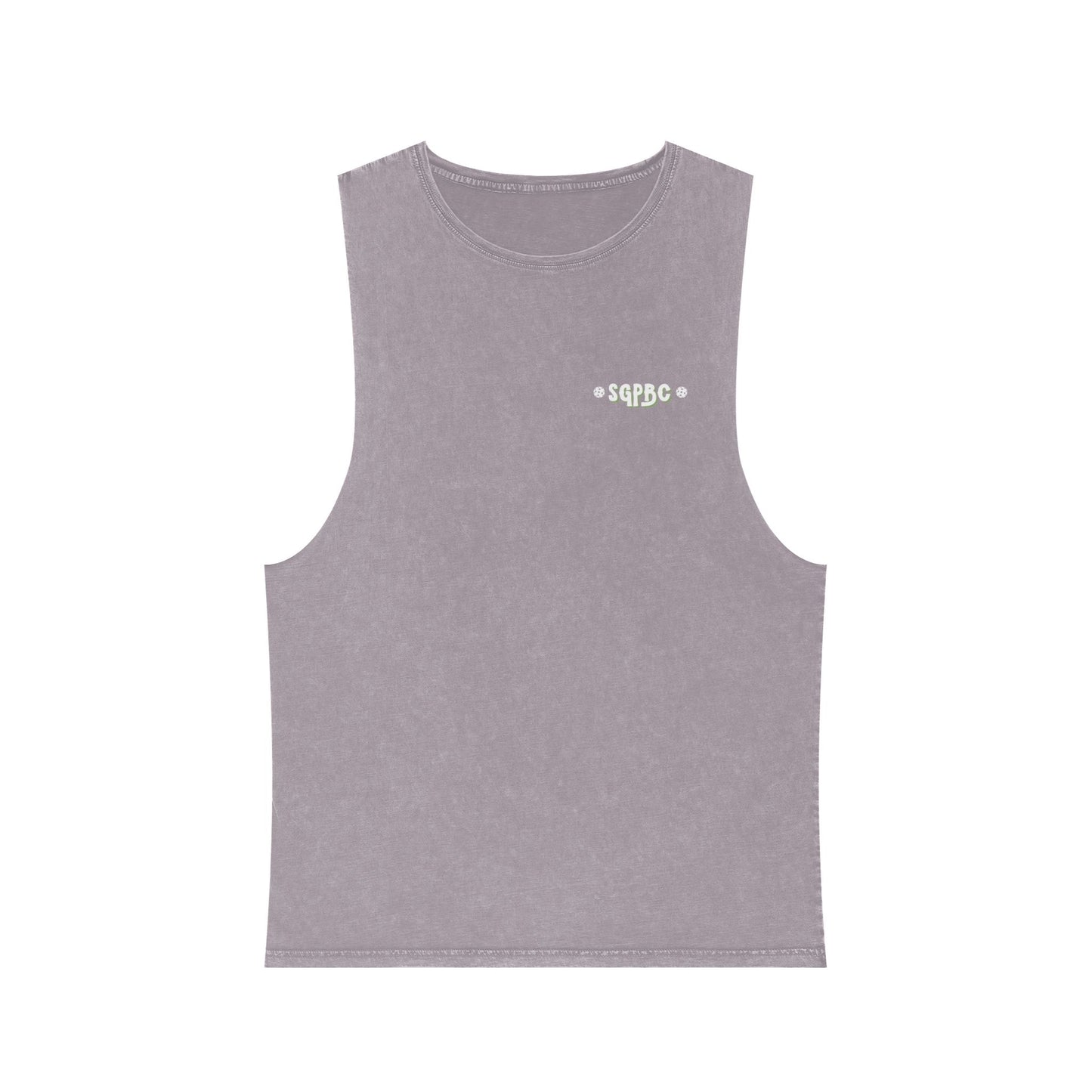 SGPBC White // Custom Unisex Stonewash Tank Top