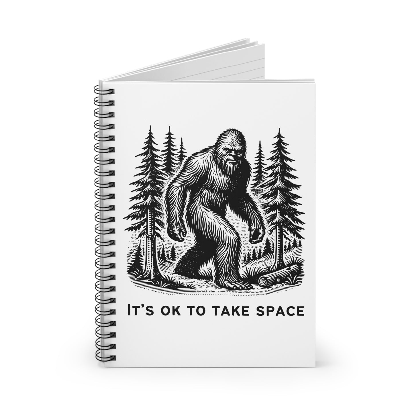 It's OK to Take Space // Spiral Notebook - Ruled Line