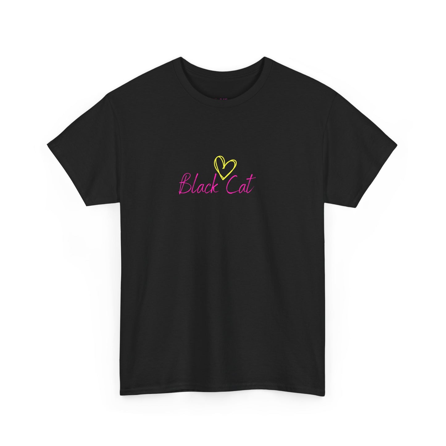 Black Cat Seeking My Golden Retriever // Unisex Heavy Cotton Tee - Relationship Dynamics