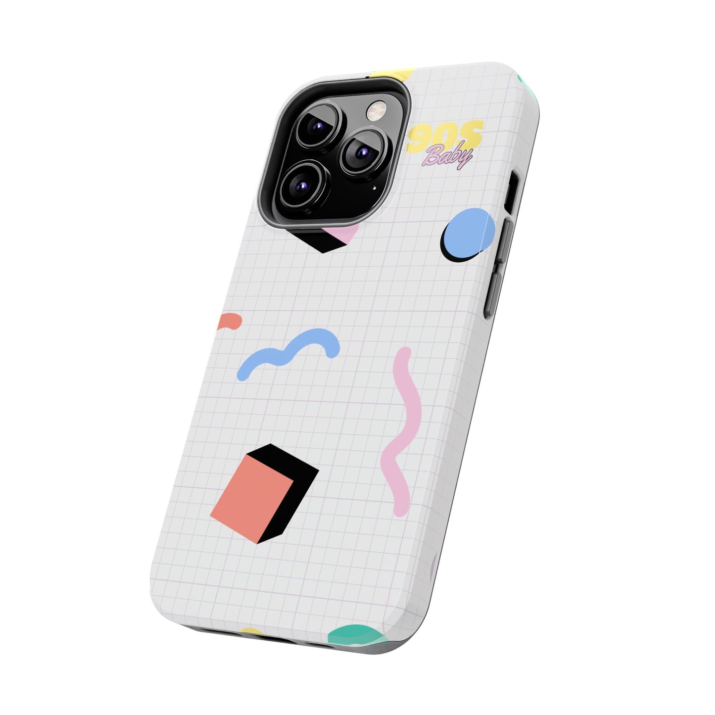 90s Baby Grid Paper Pattern // iPhone Case