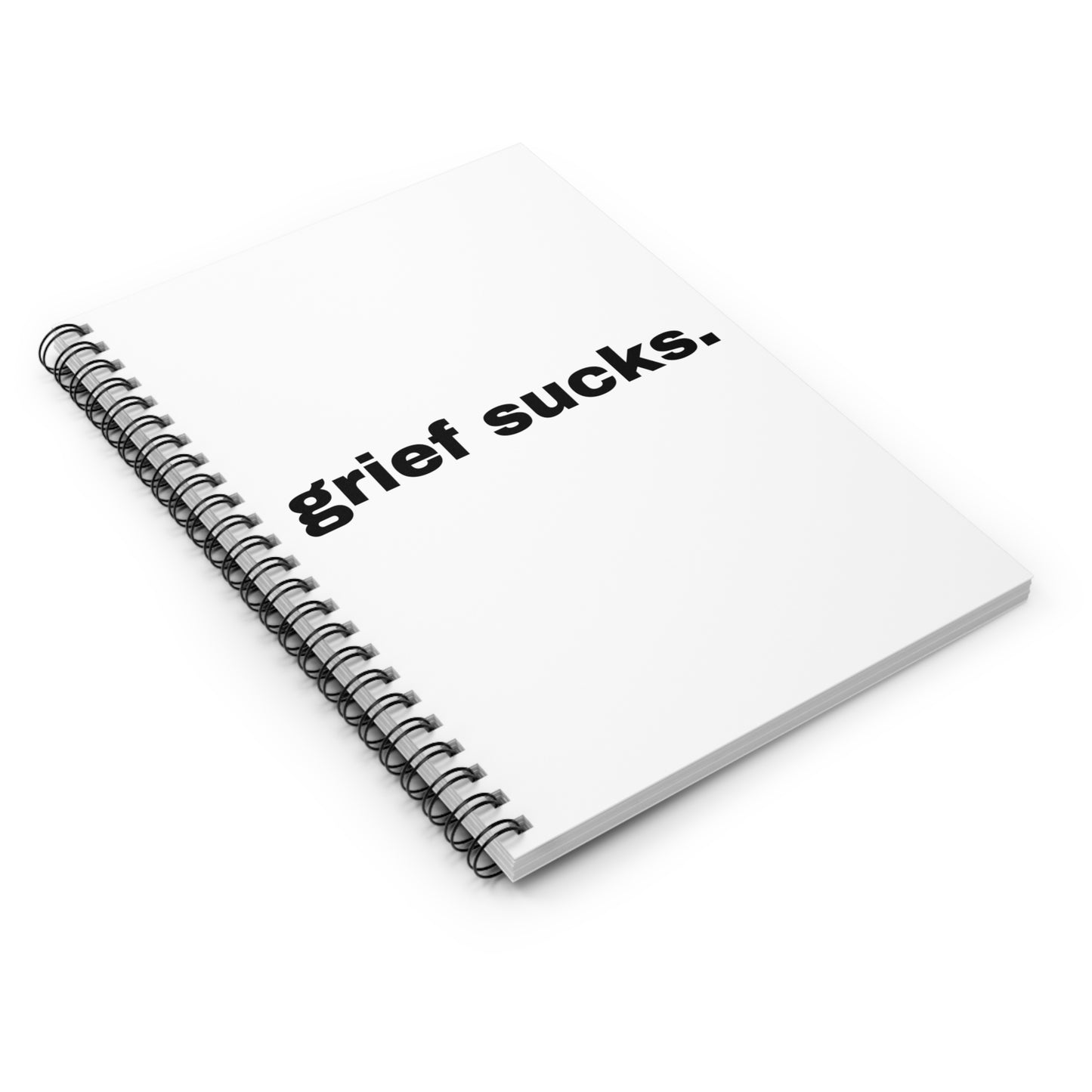 Grief Sucks // Spiral Notebook - Ruled Line