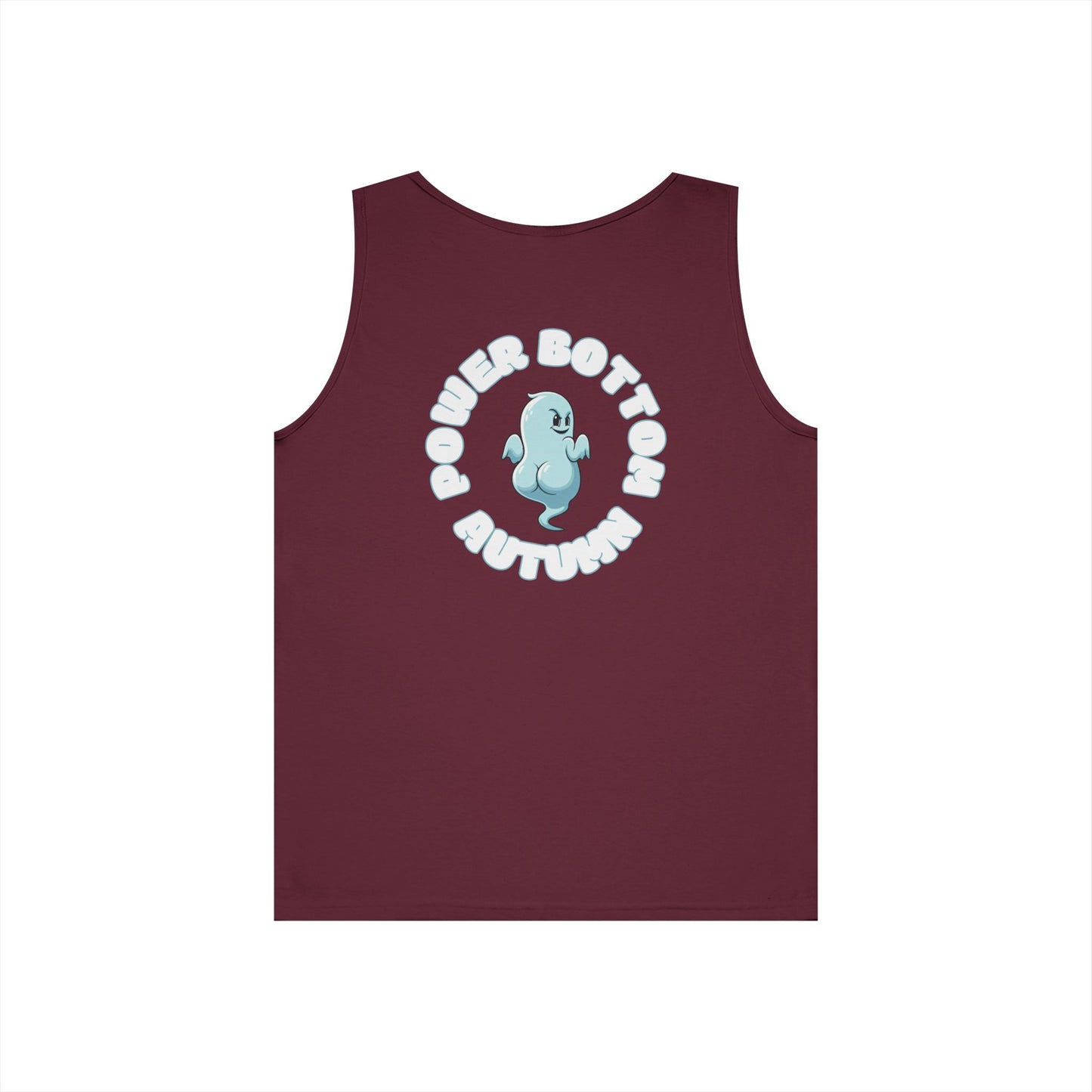 Power Bottom Autumn- Blue Ghost // Playful Tank Top for Unisex