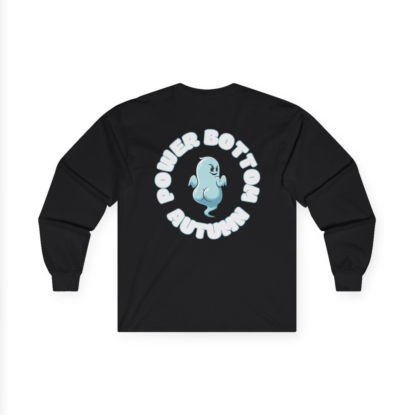 Unisex Ultra Cotton Long Sleeve Tee - 'Power Bottom Autumn' Graphic