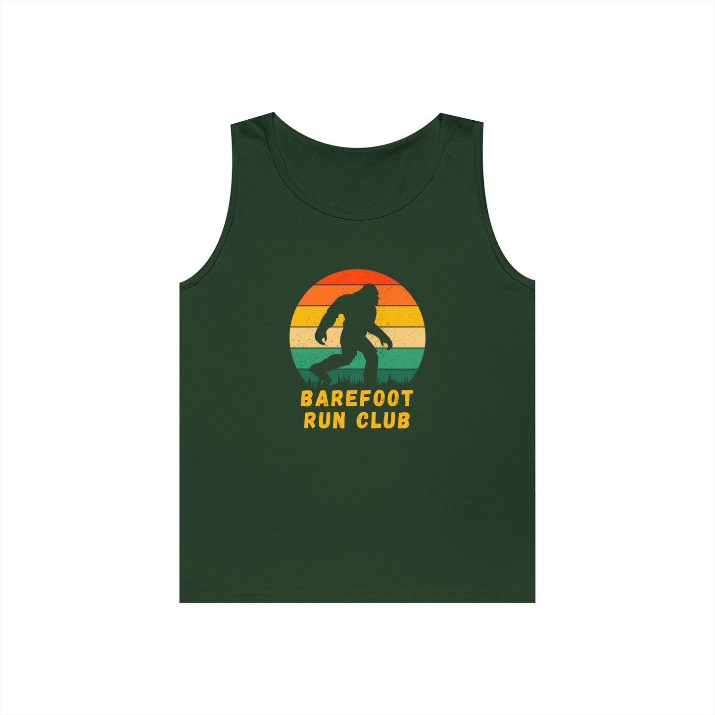 Barefoot Run Club Silhouette // Unisex Heavy Cotton Tank Top