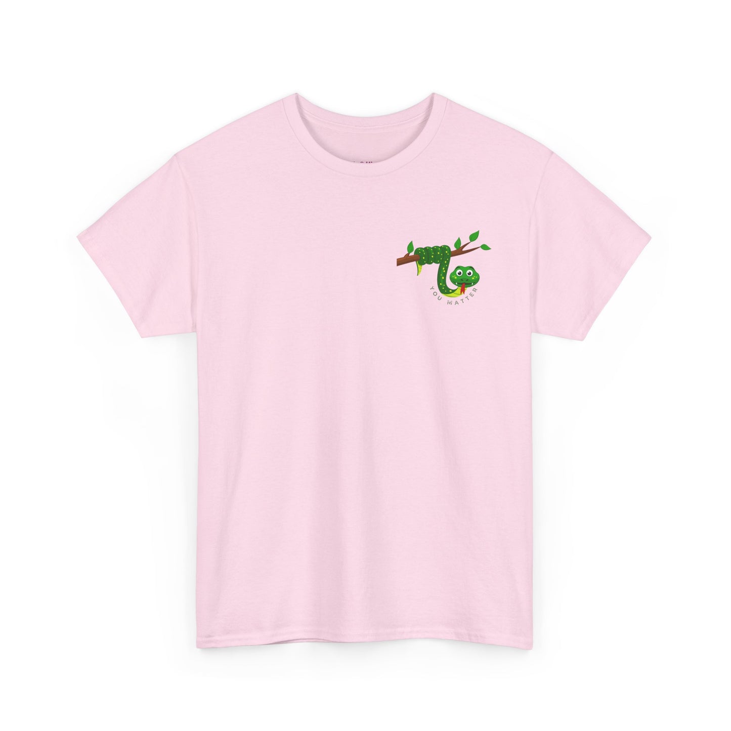 Keep Hanging On - Snake // Unisex Heavy Cotton Tee - Positive Message T-Shirt