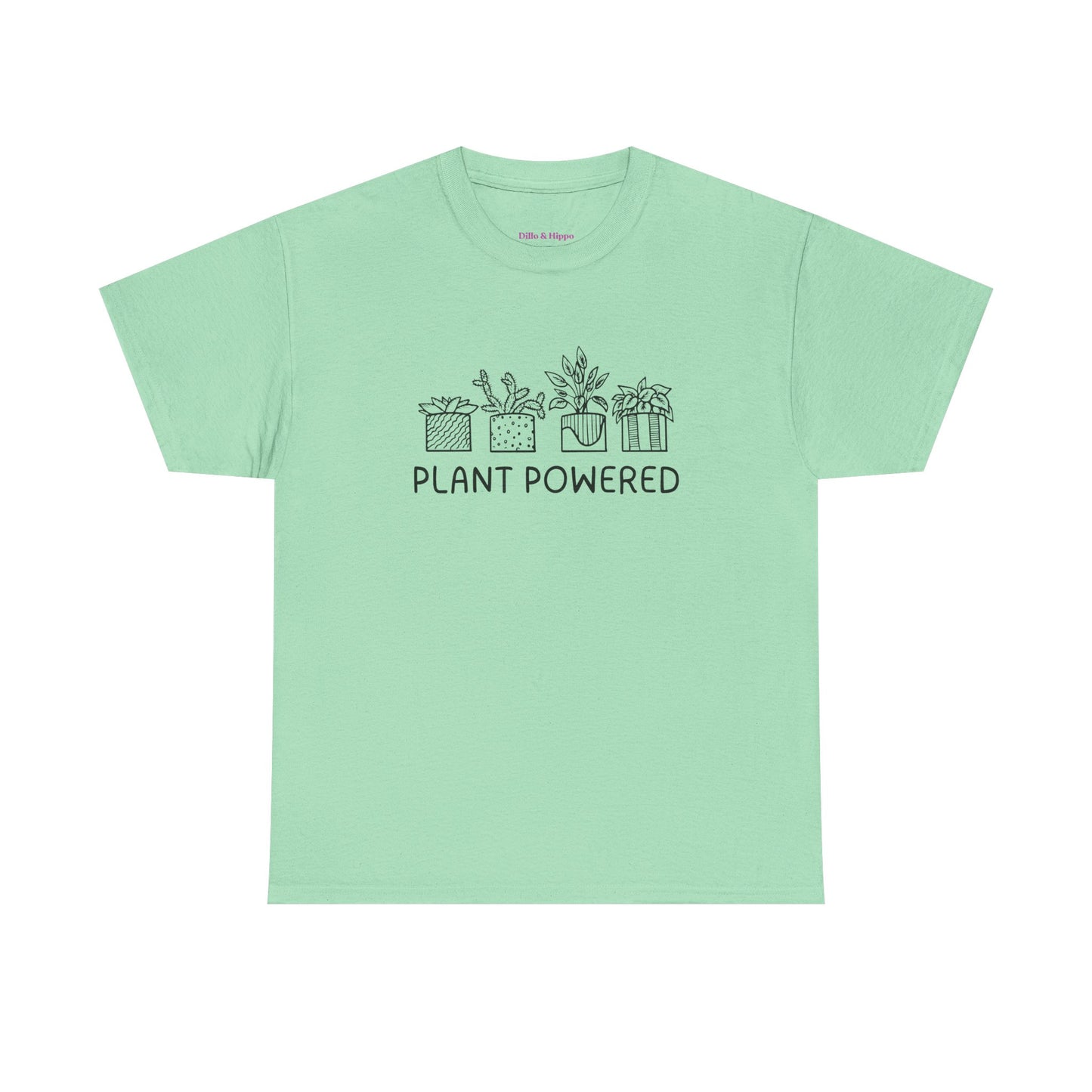 Plant Powered // Unisex Heavy Cotton Tee - Perfect for Everyday Comfort