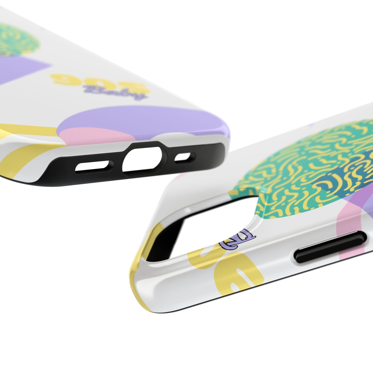 Pastel 90s Baby and Shapes // iPhone Case